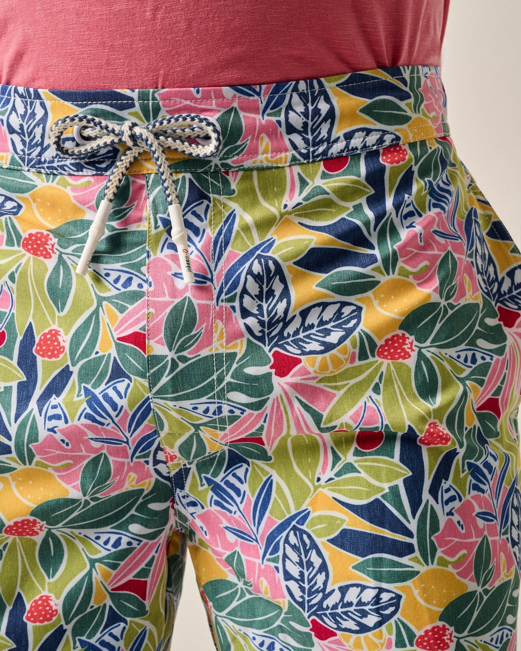 Johnnie-O The Half Elastic 7" Surf Shorts, Zest