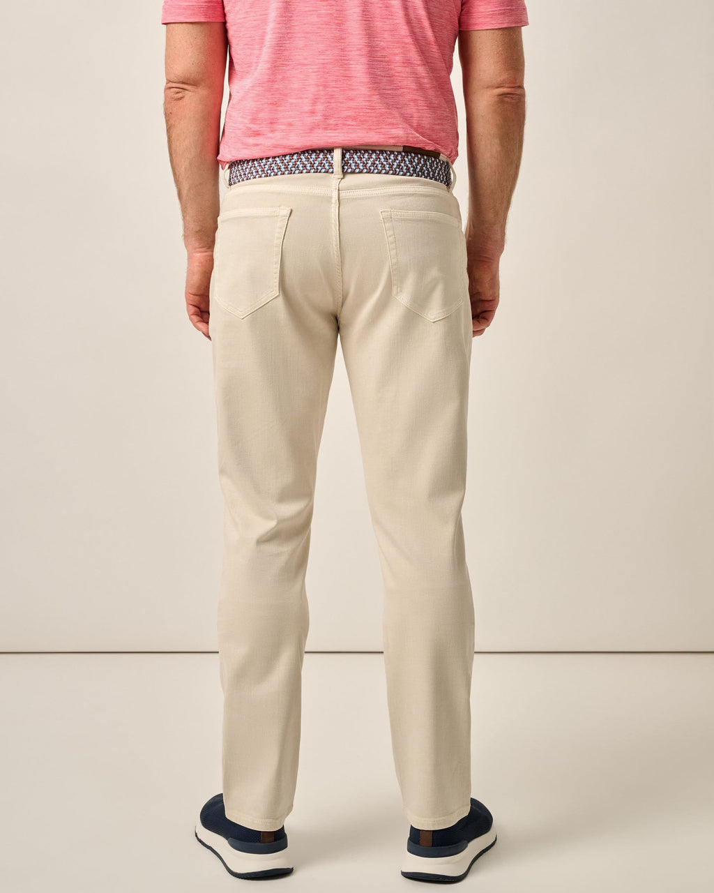 Johnnie-O Newport 5-Pocket Cotton Pants, Stone