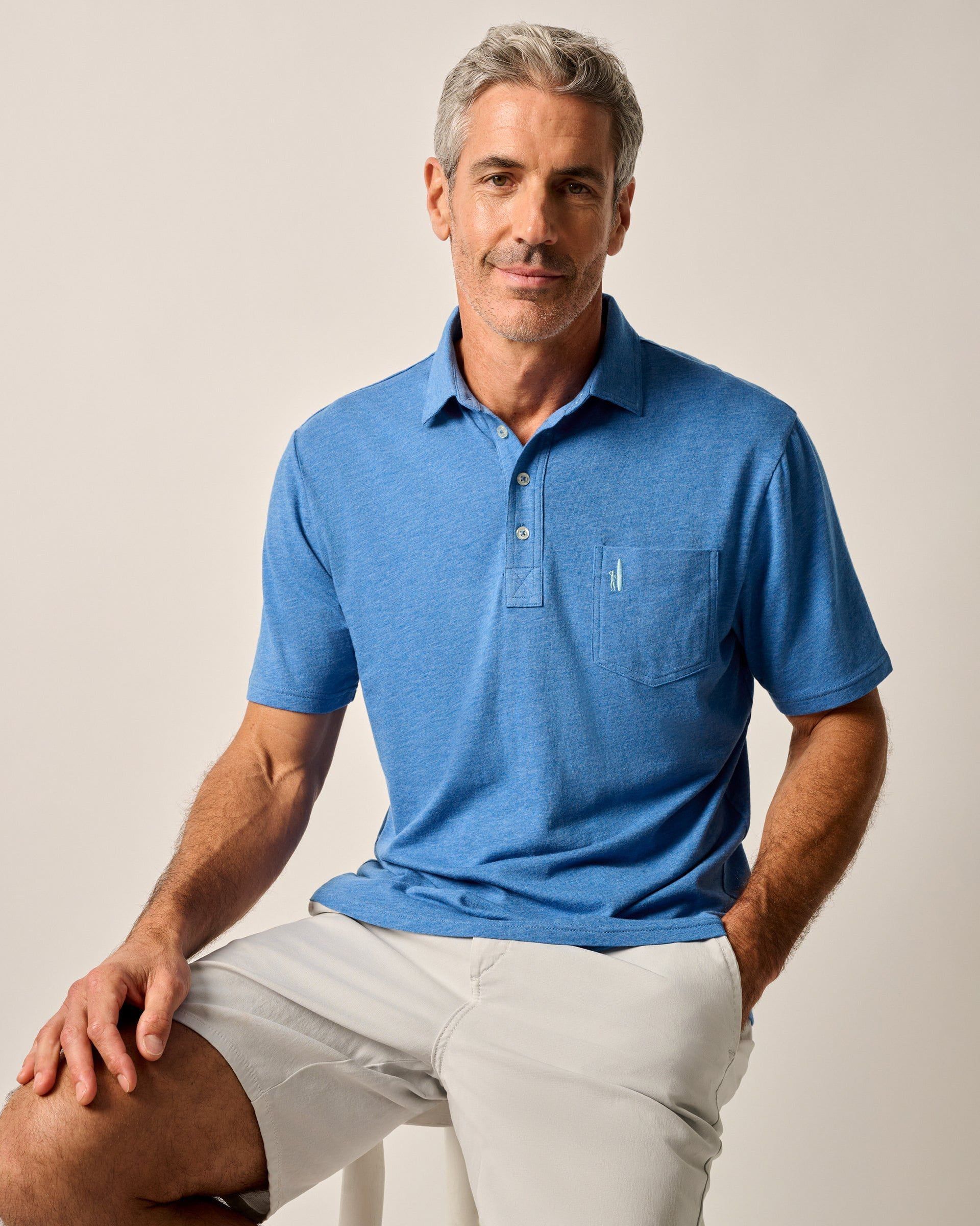Johnnie-O Original 4-Button Polo - Heathered 2.0