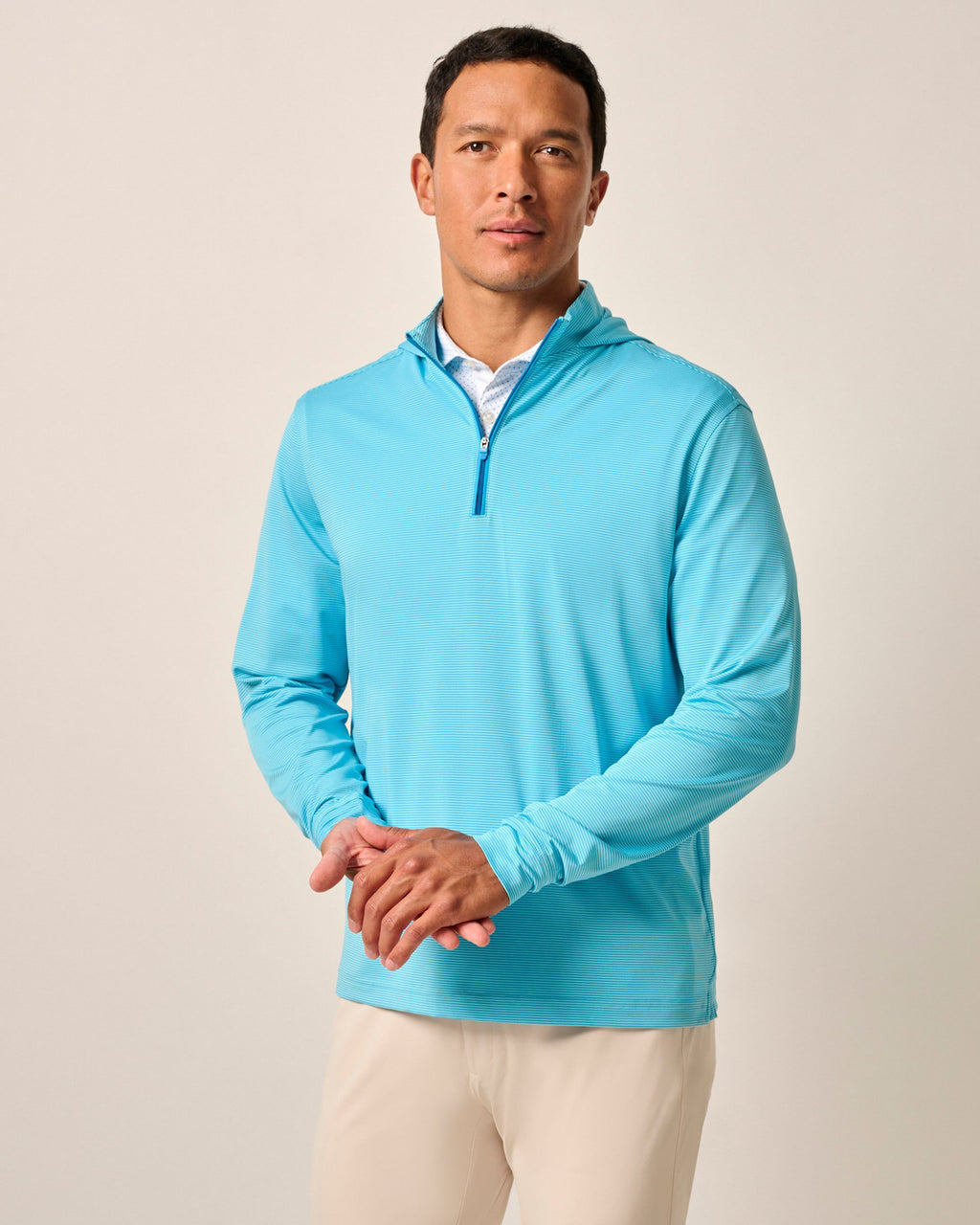 Johnnie-O Hybrid Performance 1/4 Zip Hoodie