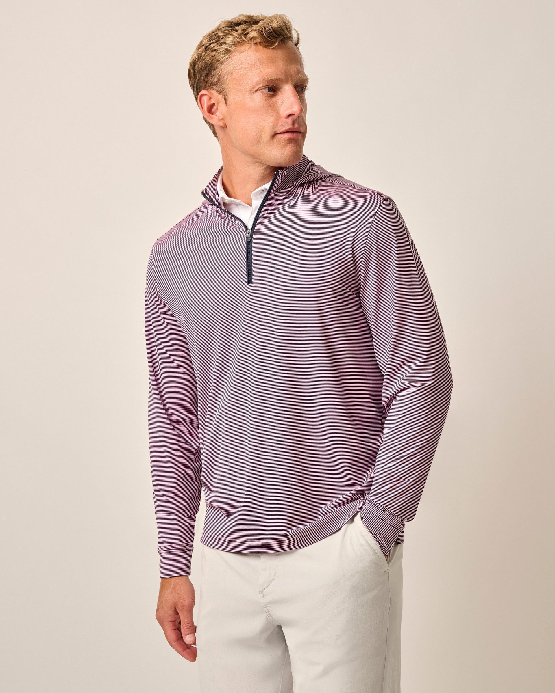 Johnnie-O Hybrid Performance 1/4 Zip Hoodie