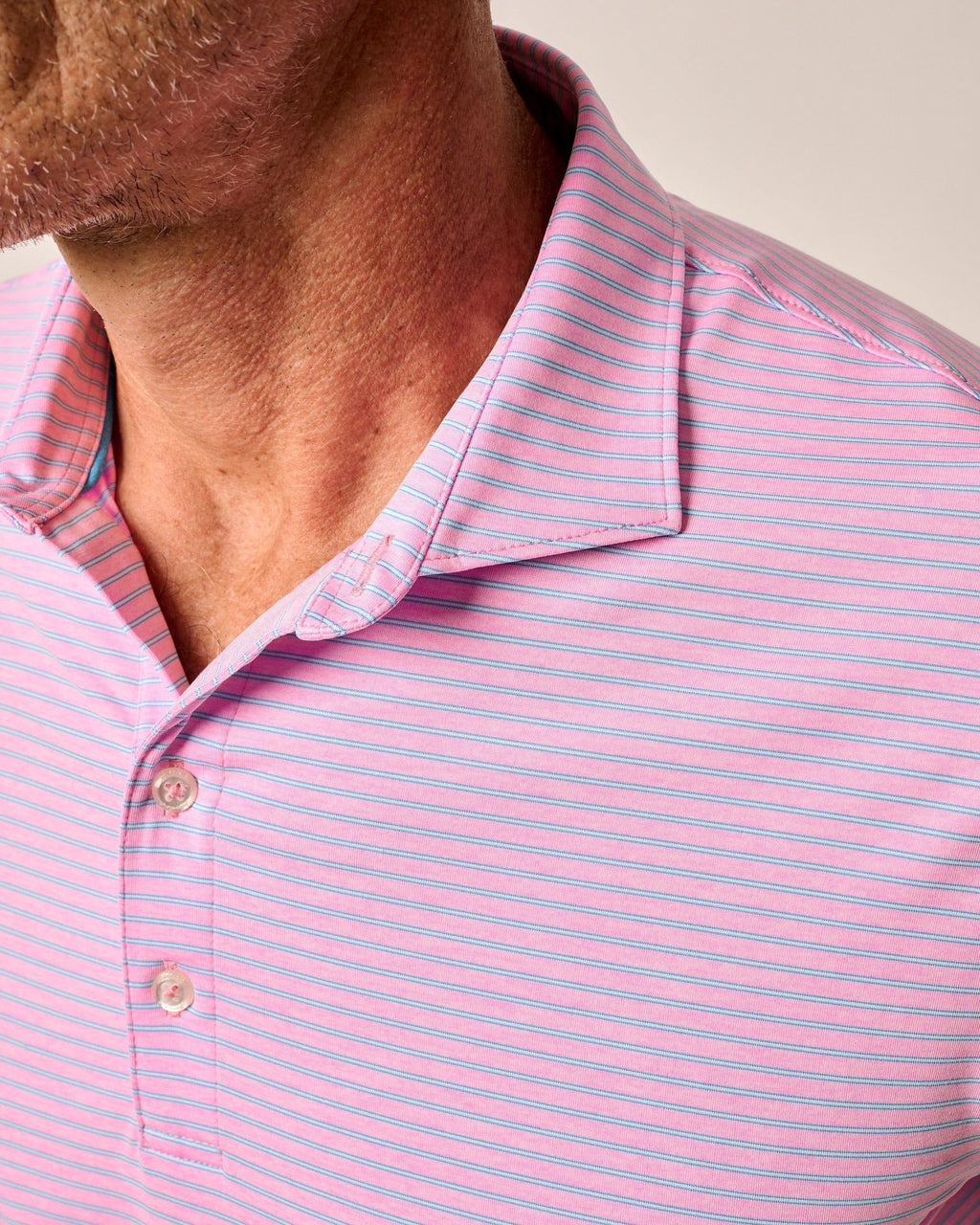 Johnnie-O Performance Jersey Polo - Michael Stripe
