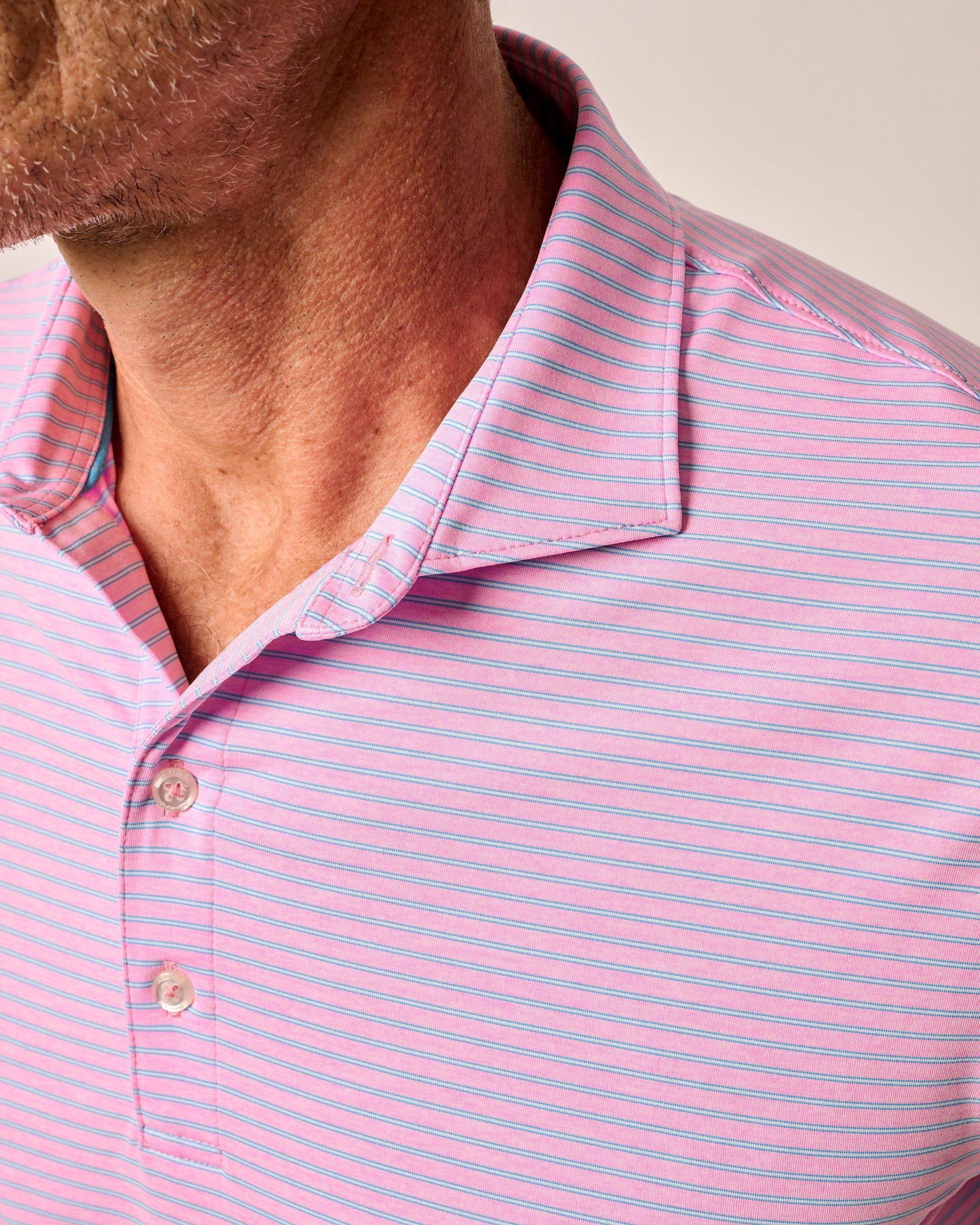 Johnnie-O Performance Jersey Polo - Michael Stripe
