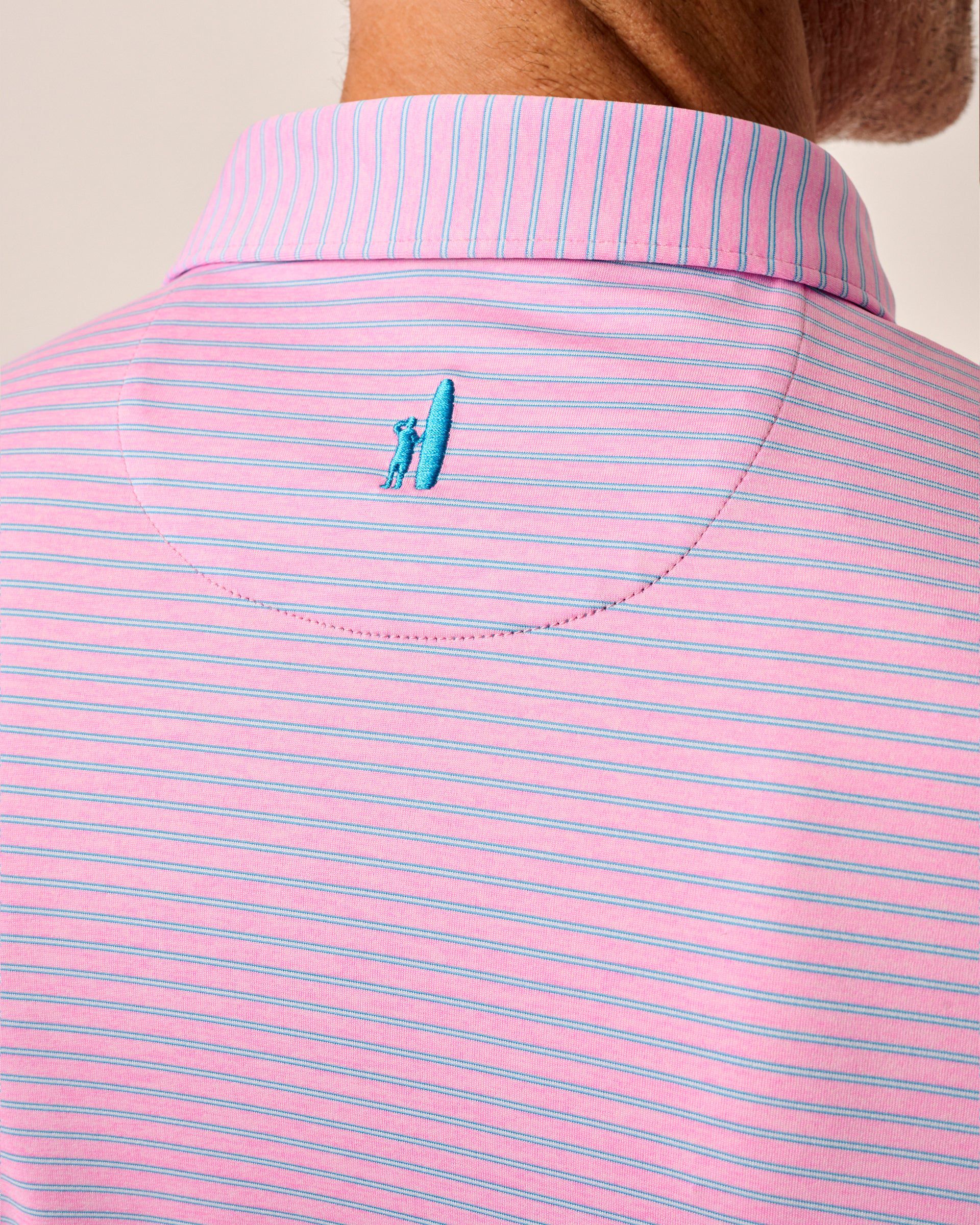 Johnnie-O Performance Jersey Polo - Michael Stripe