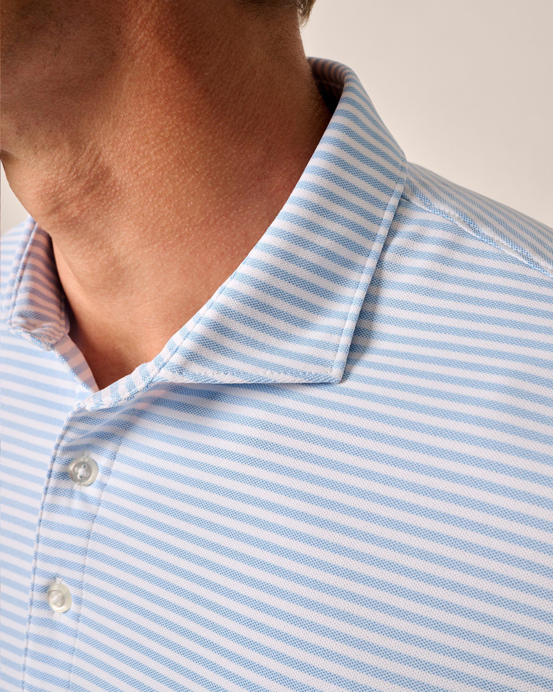 Johnnie-O Performance Mesh Polo - Stetson Stripe