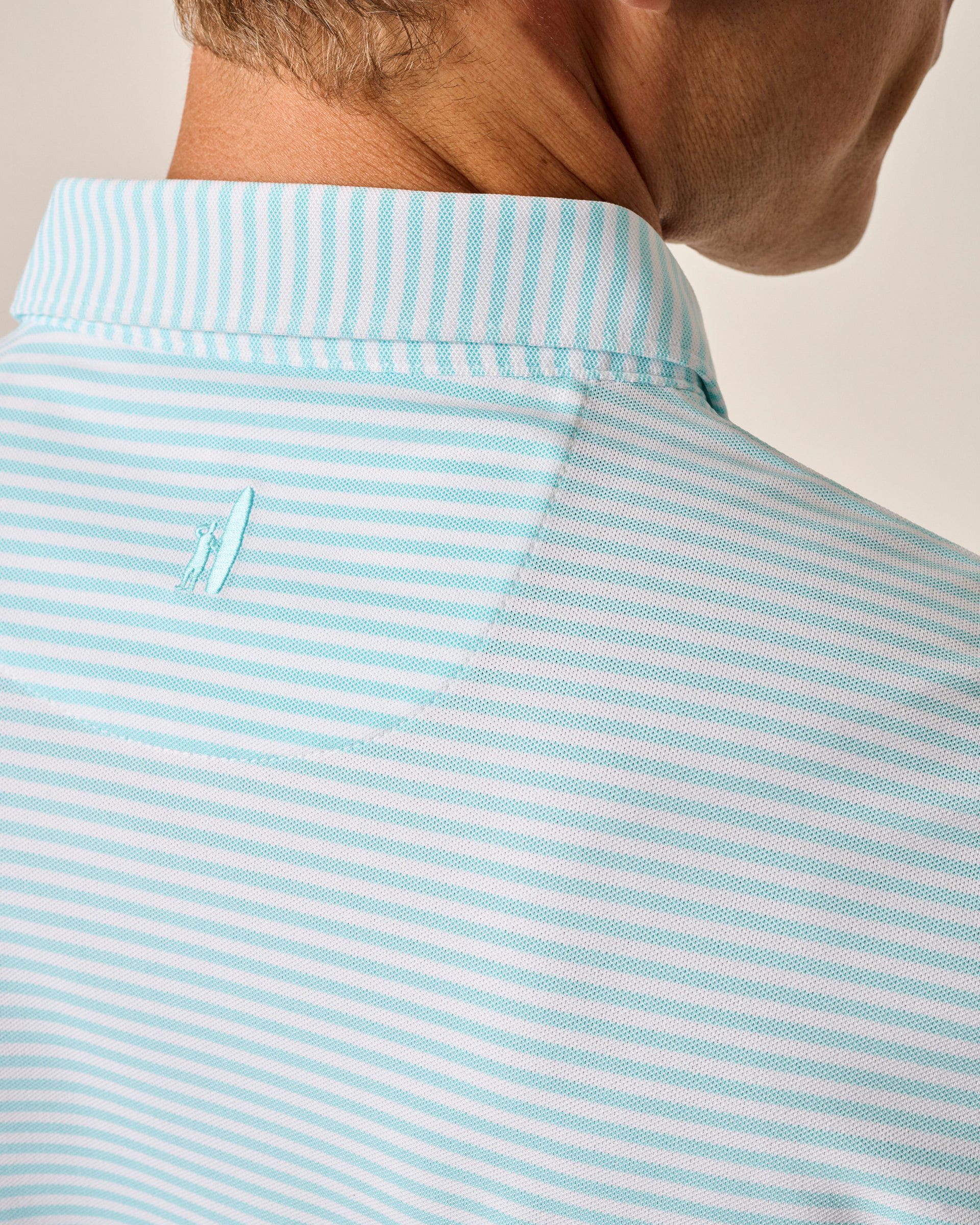 Johnnie-O Performance Mesh Polo - Stetson Stripe