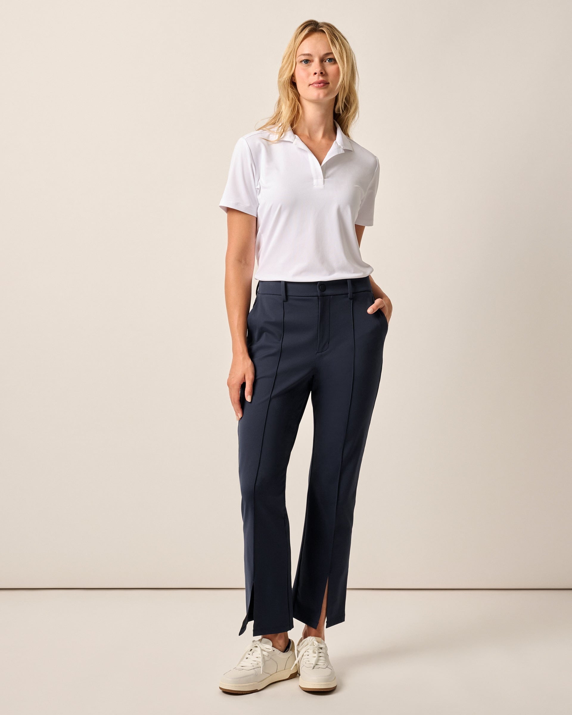 Johnnie-O Hallie Knit Stretch Sport Pant, Navy