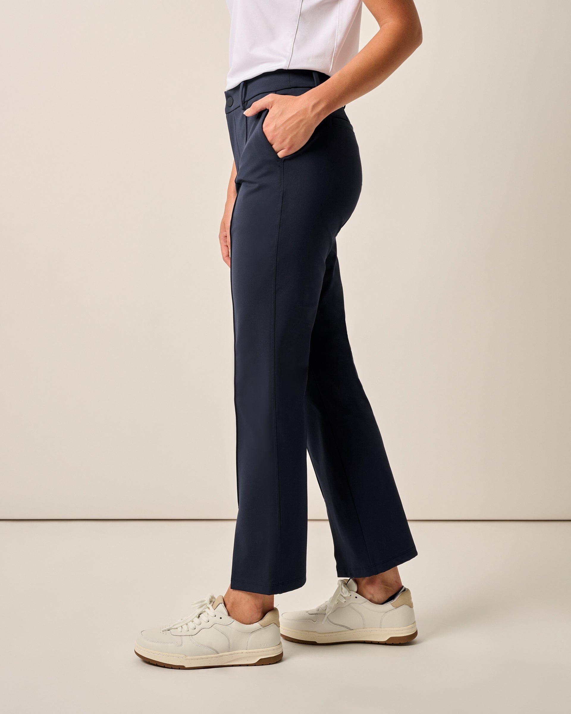 Johnnie-O Hallie Knit Stretch Sport Pant, Navy