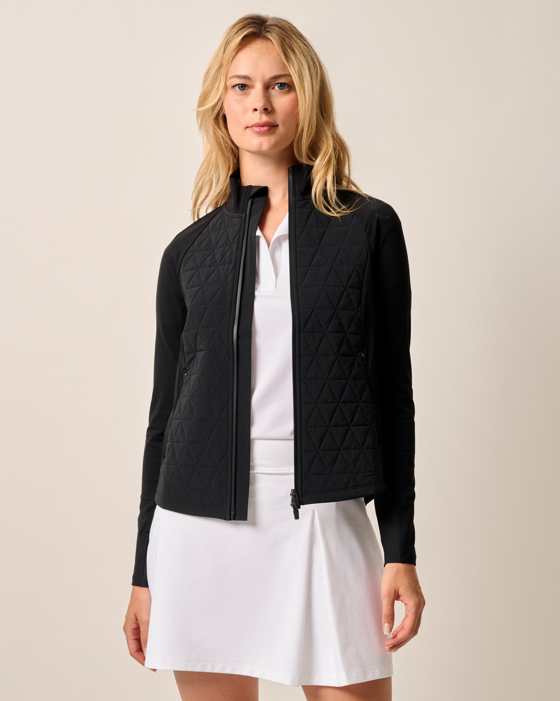 Johnnie-O Hannah Performance Mixed Media Jacket