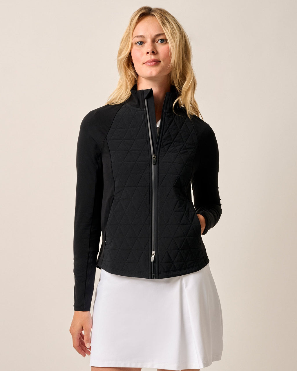 Johnnie-O Hannah Performance Mixed Media Jacket