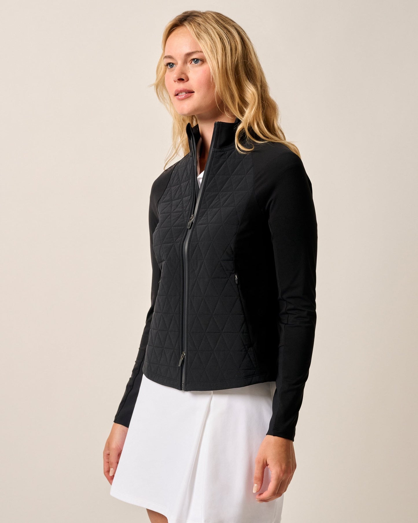 Johnnie-O Hannah Performance Mixed Media Jacket