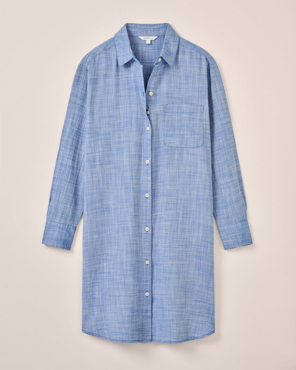Johnnie-O Anyaa Cotton Shirt Dress Palace, Blue