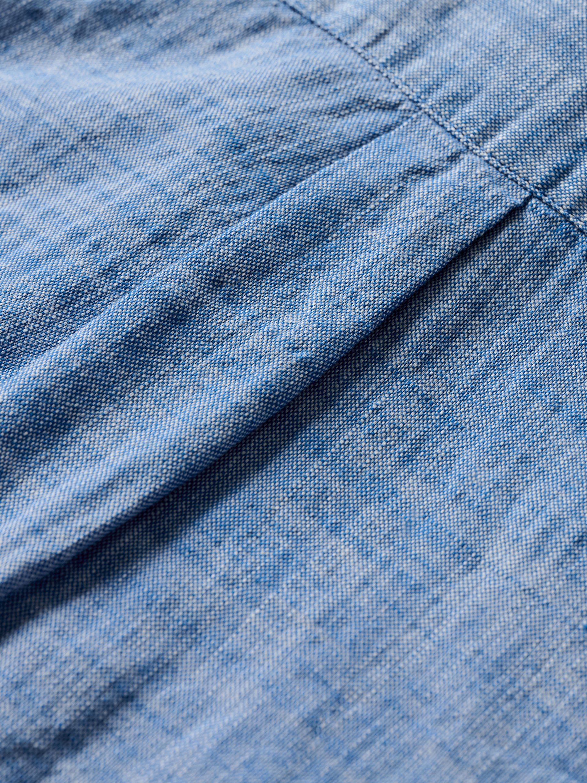 Johnnie-O Anyaa Cotton Shirt Dress Palace, Blue