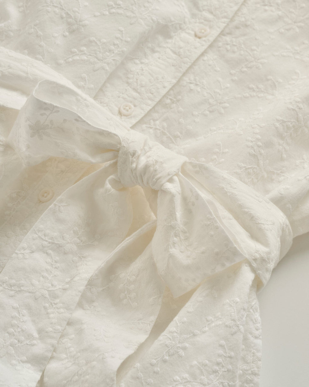 Johnnie-O Jenna Embroidered Flared Shirt Dress, White