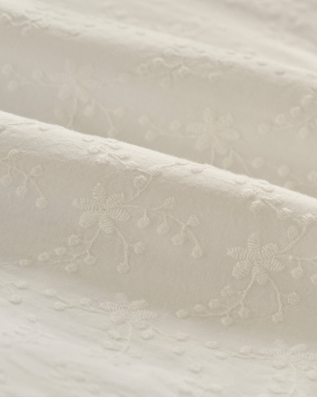 Johnnie-O Jenna Embroidered Flared Shirt Dress, White