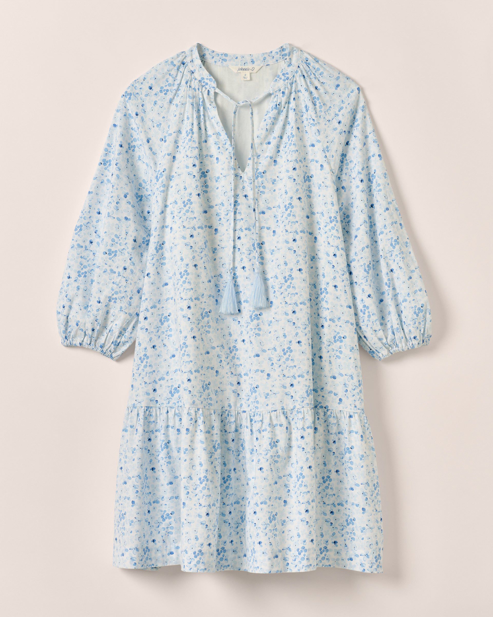 Johnnie-O Vanessa Floral Cotton Blend Mini Dress, Maliblu