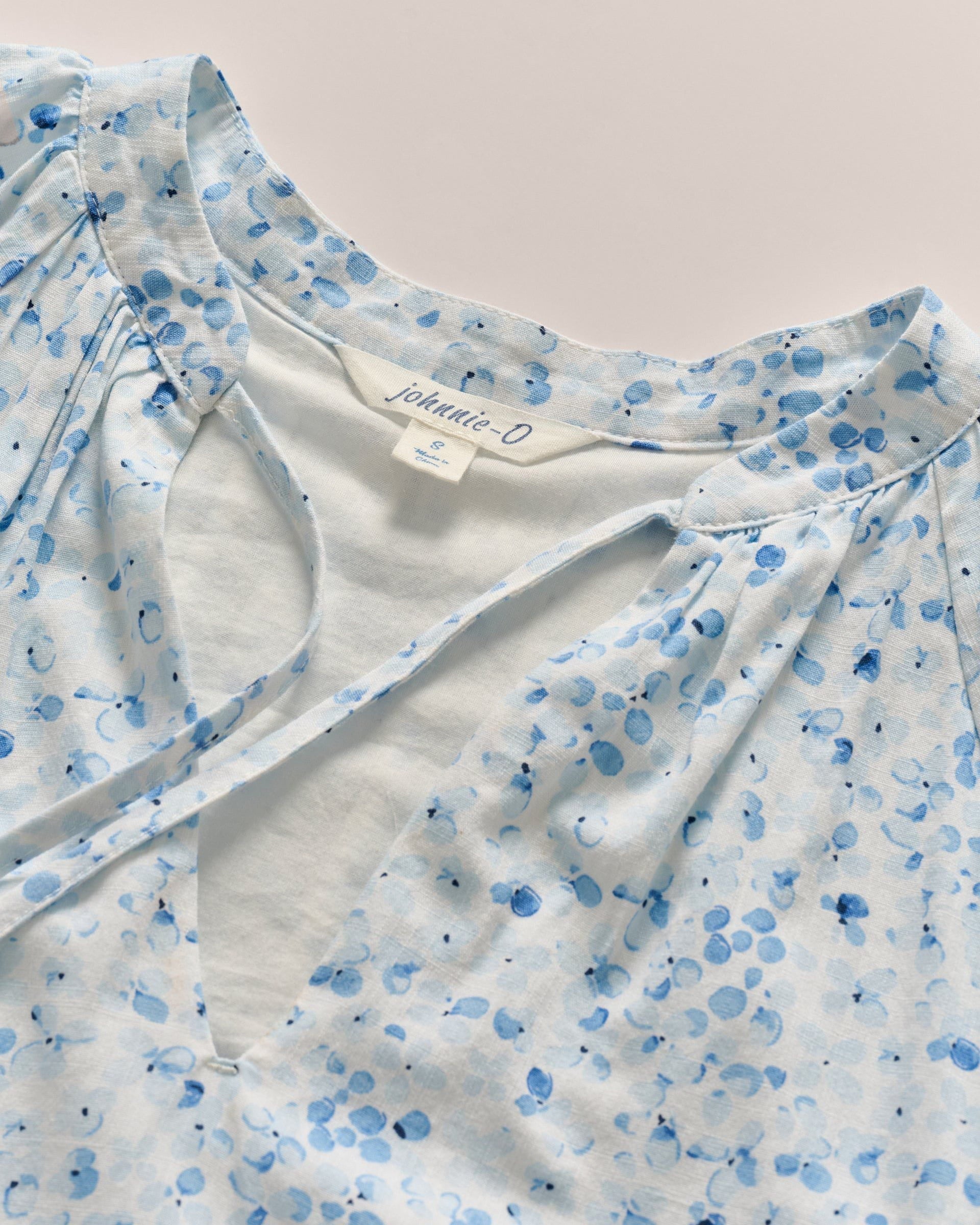 Johnnie-O Vanessa Floral Cotton Blend Mini Dress, Maliblu