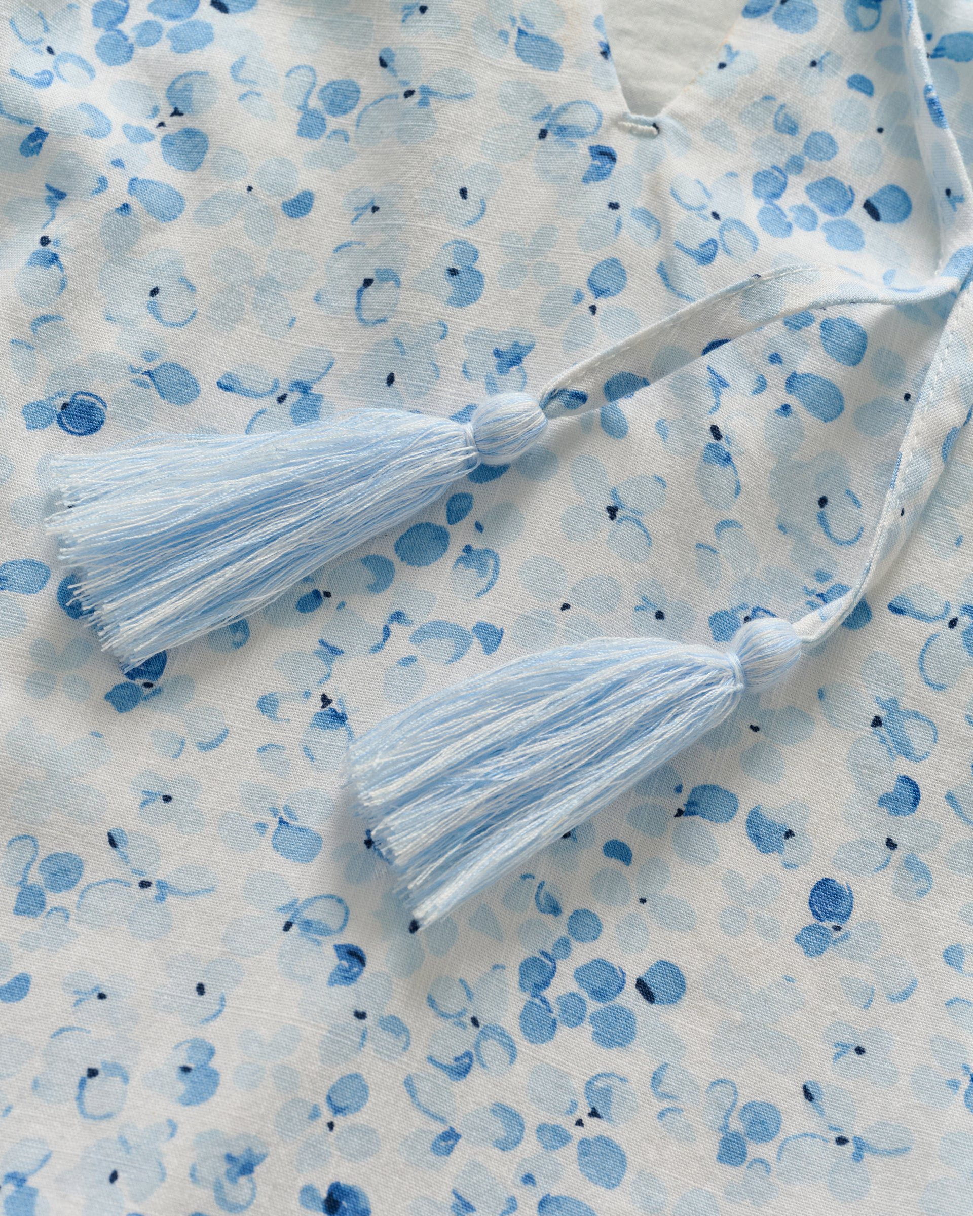 Johnnie-O Vanessa Floral Cotton Blend Mini Dress, Maliblu