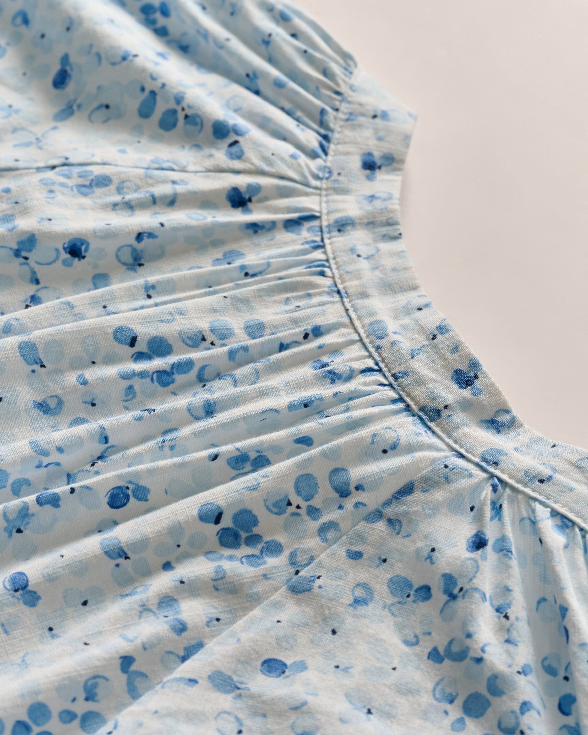 Johnnie-O Vanessa Floral Cotton Blend Mini Dress, Maliblu