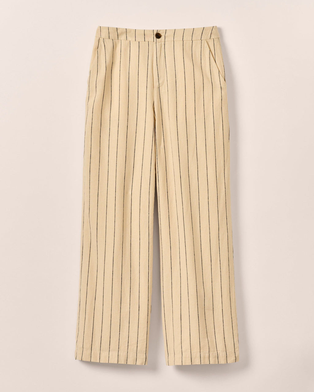 Johnnie-O Lilah Linen Blend Pinstripe Beach Trouser Birch
