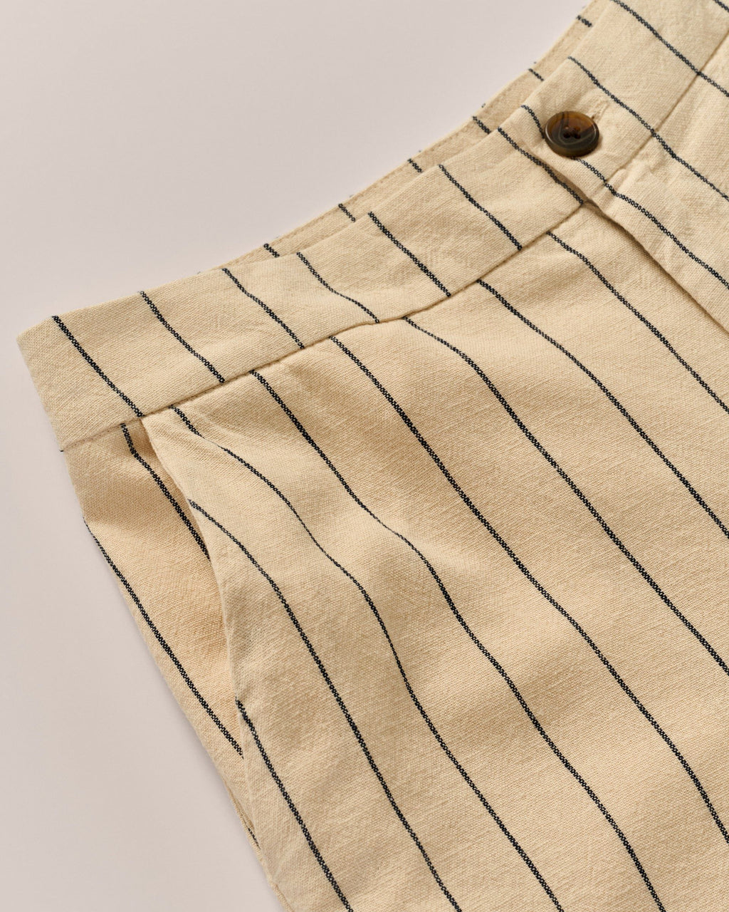 Johnnie-O Lilah Linen Blend Pinstripe Beach Trouser Birch