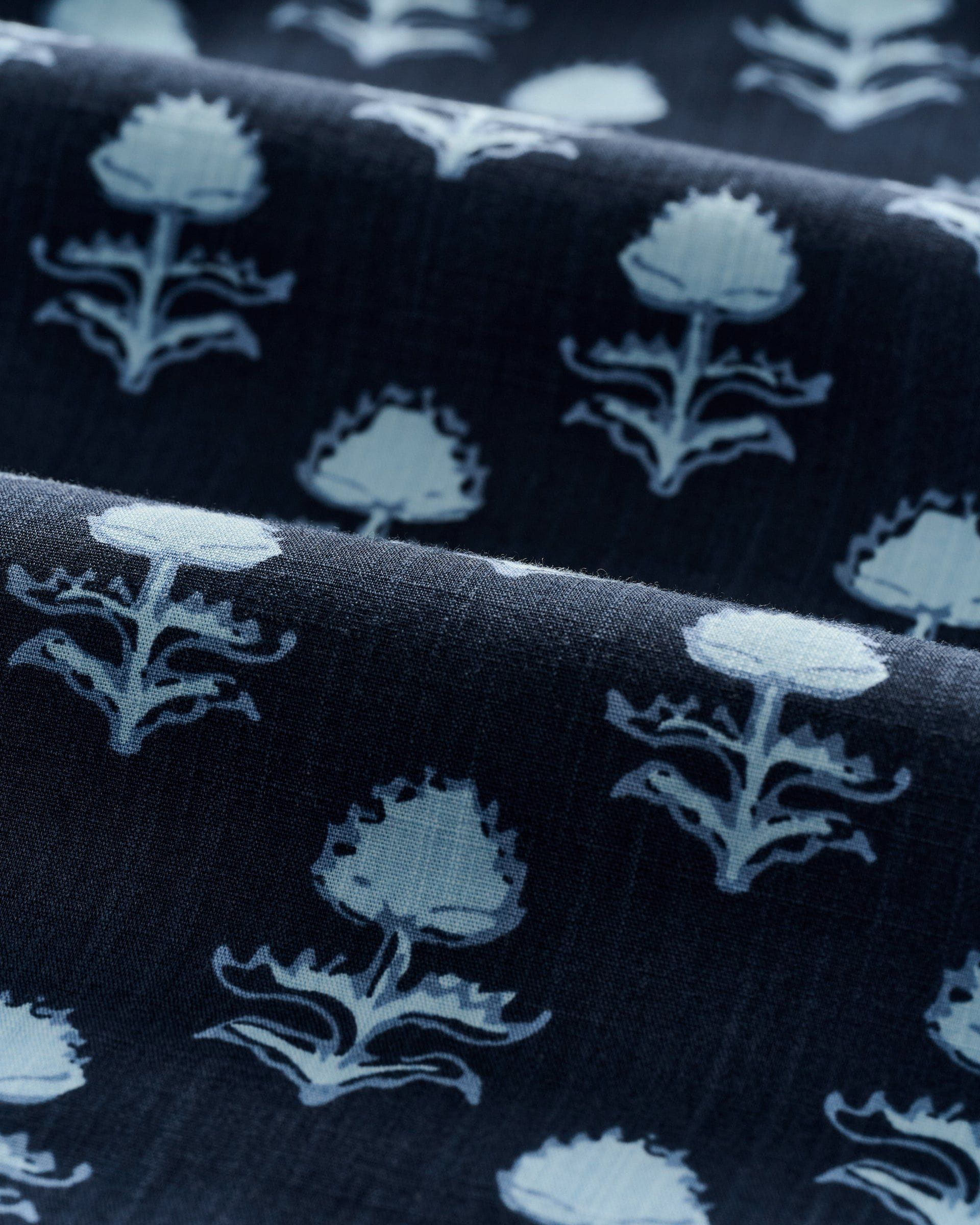 Johnnie-O Kinsley Block Print Midi Skirt, Navy