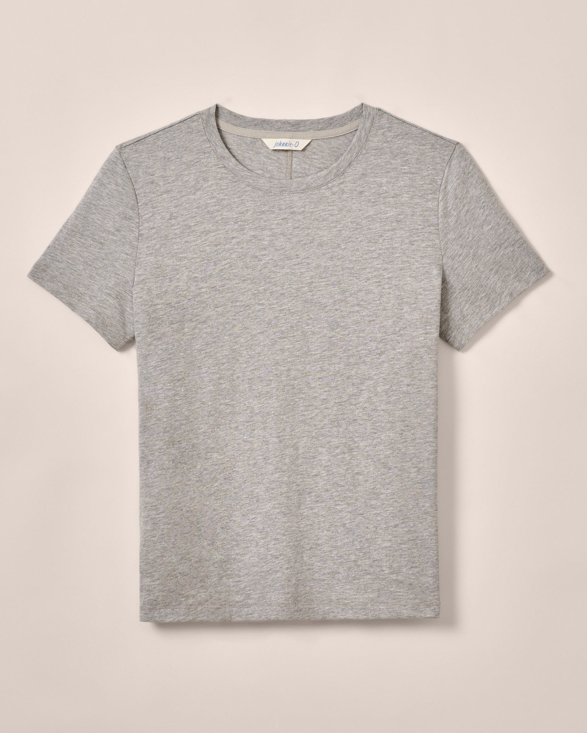 Johnnie-O Heritage Cotton Blend T-Shirt, Heather Gray