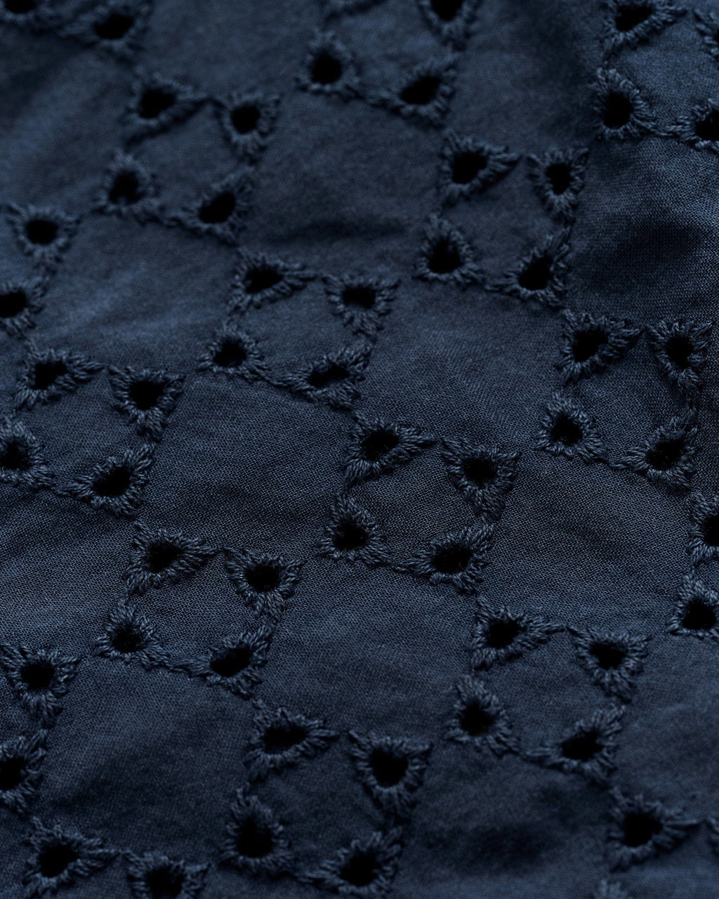 Johnnie-O Lydia Eyelet Puff Sleeve Blouse, Navy