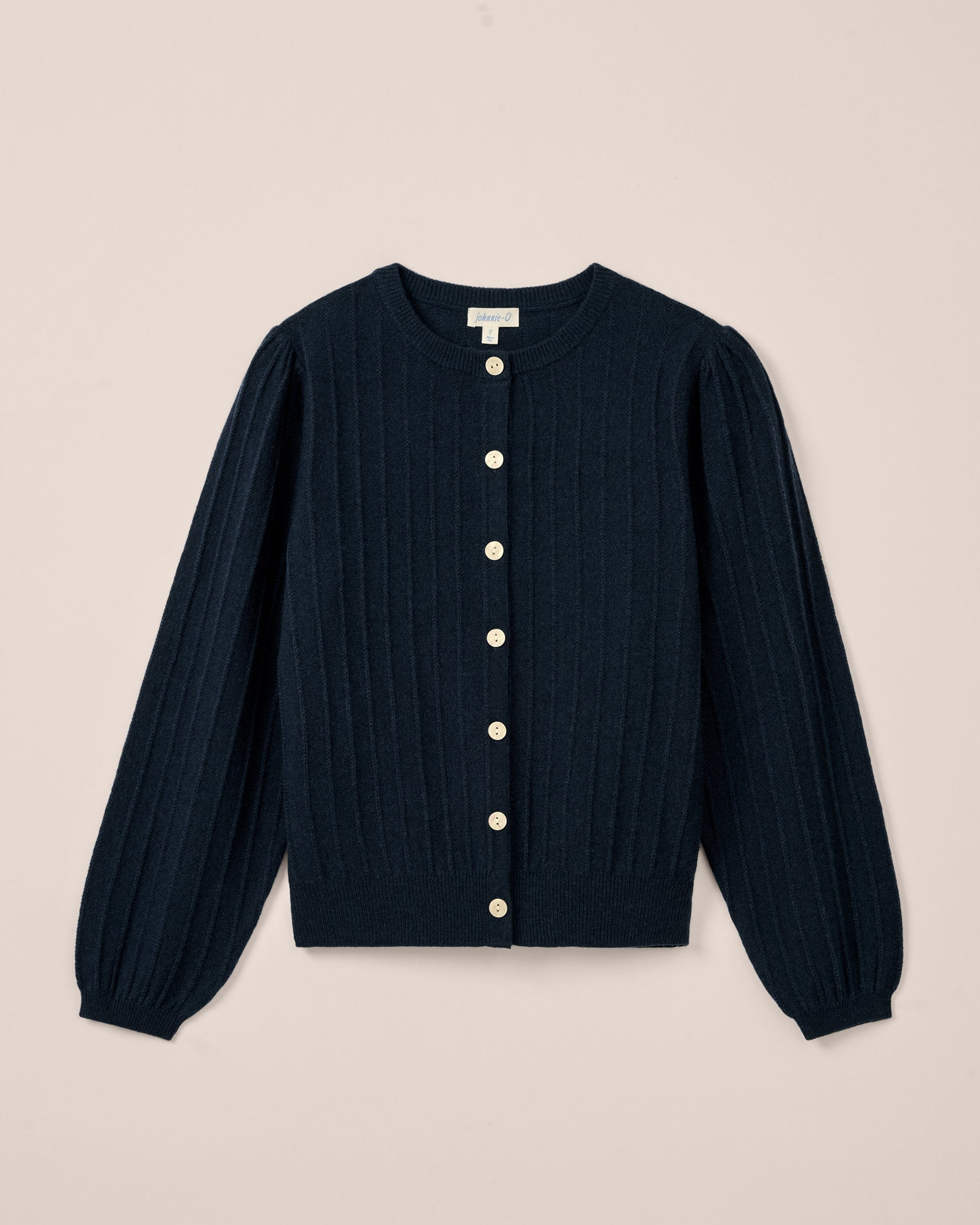 Johnnie-O Alma Cashmere Blend Cardigan, Navy
