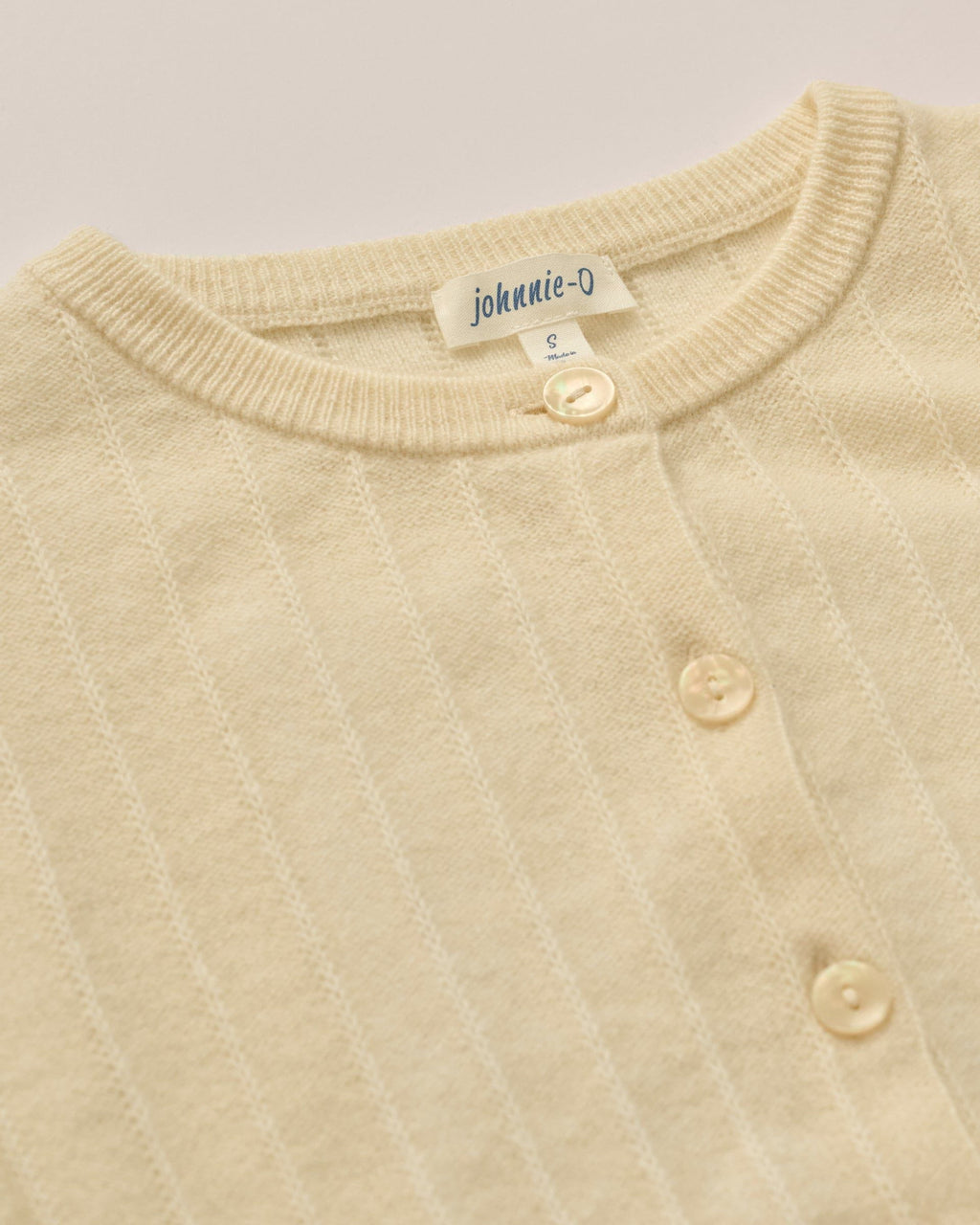 Johnnie-O Alma Cashmere Blend Cardigan, Vanilla