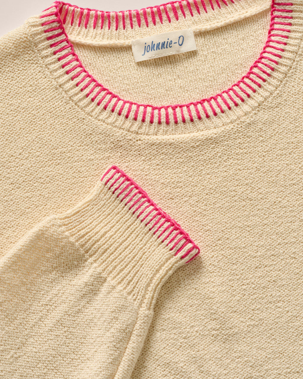 Johnnie-O Blanche Cotton Blend Crewneck Sweater