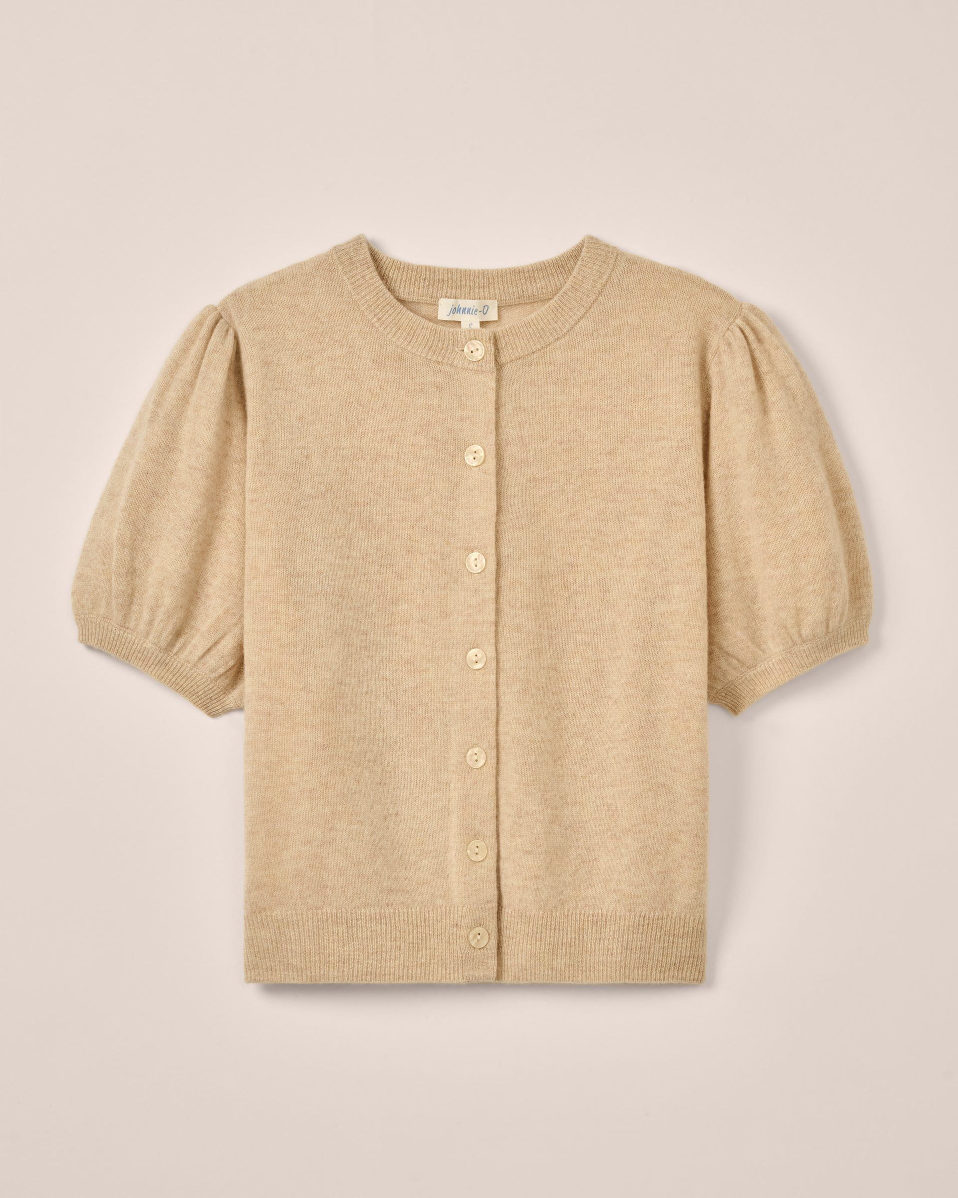 Johnnie-O Lizzie Puff Sleeve Cardigan