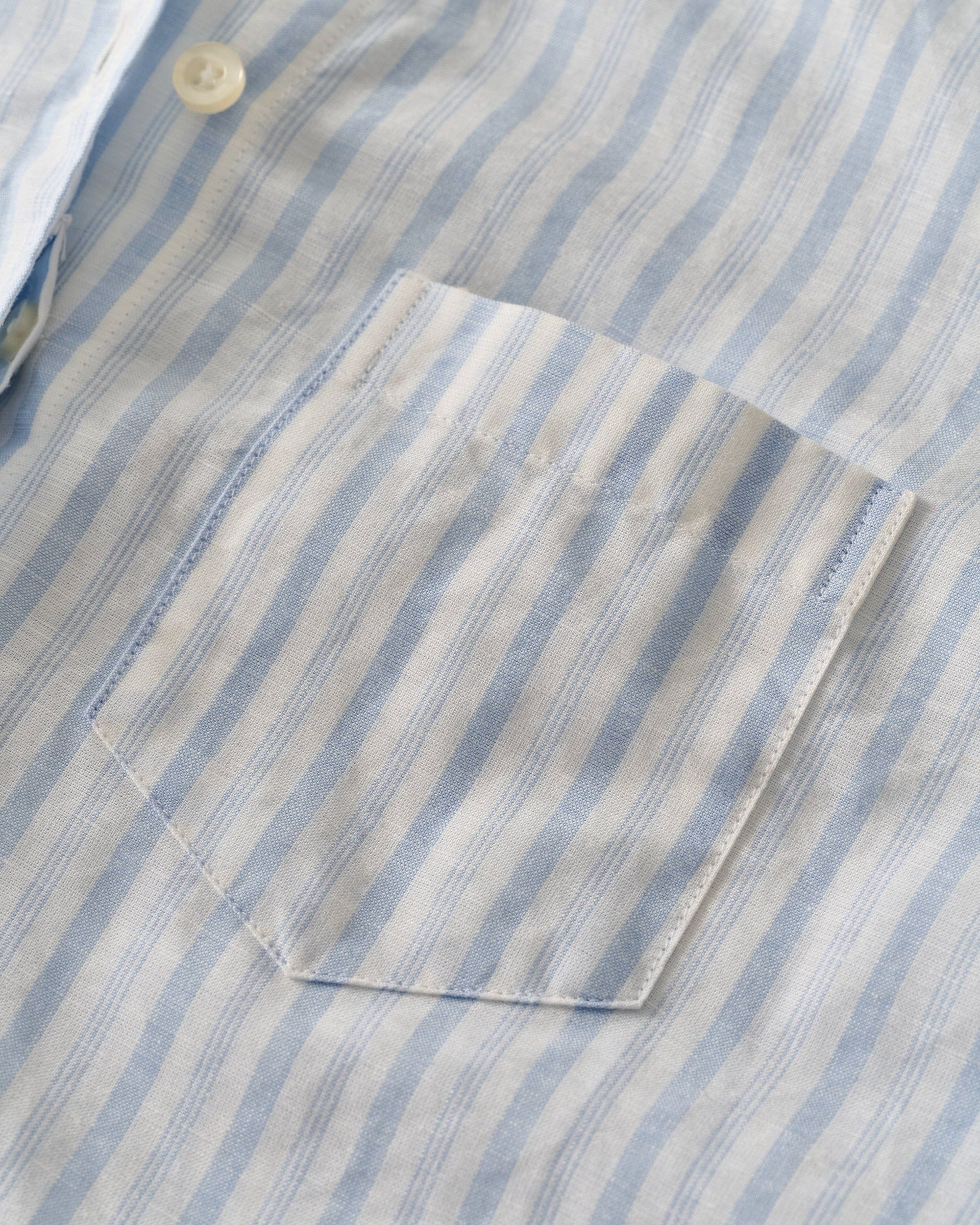 Johnnie-O Frieda Cotton Linen Button Down Shirt, White