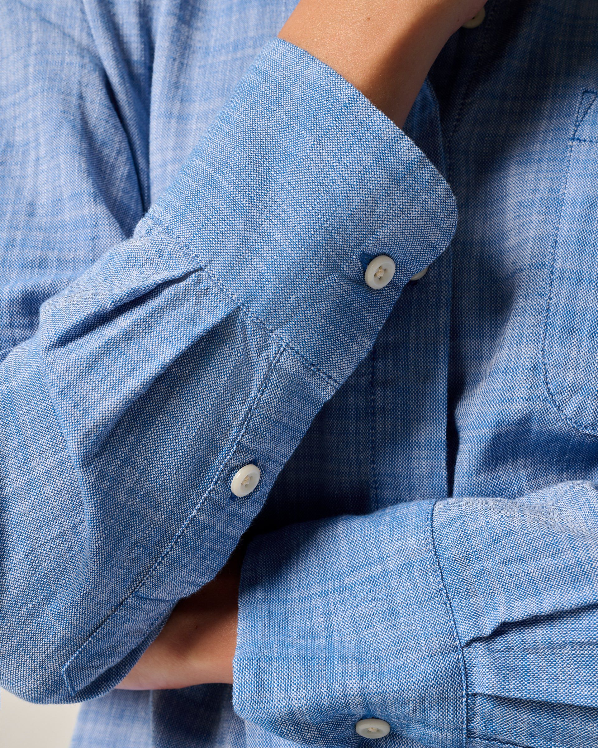 Johnnie-O Anyaa Cotton Shirt Dress Palace, Blue