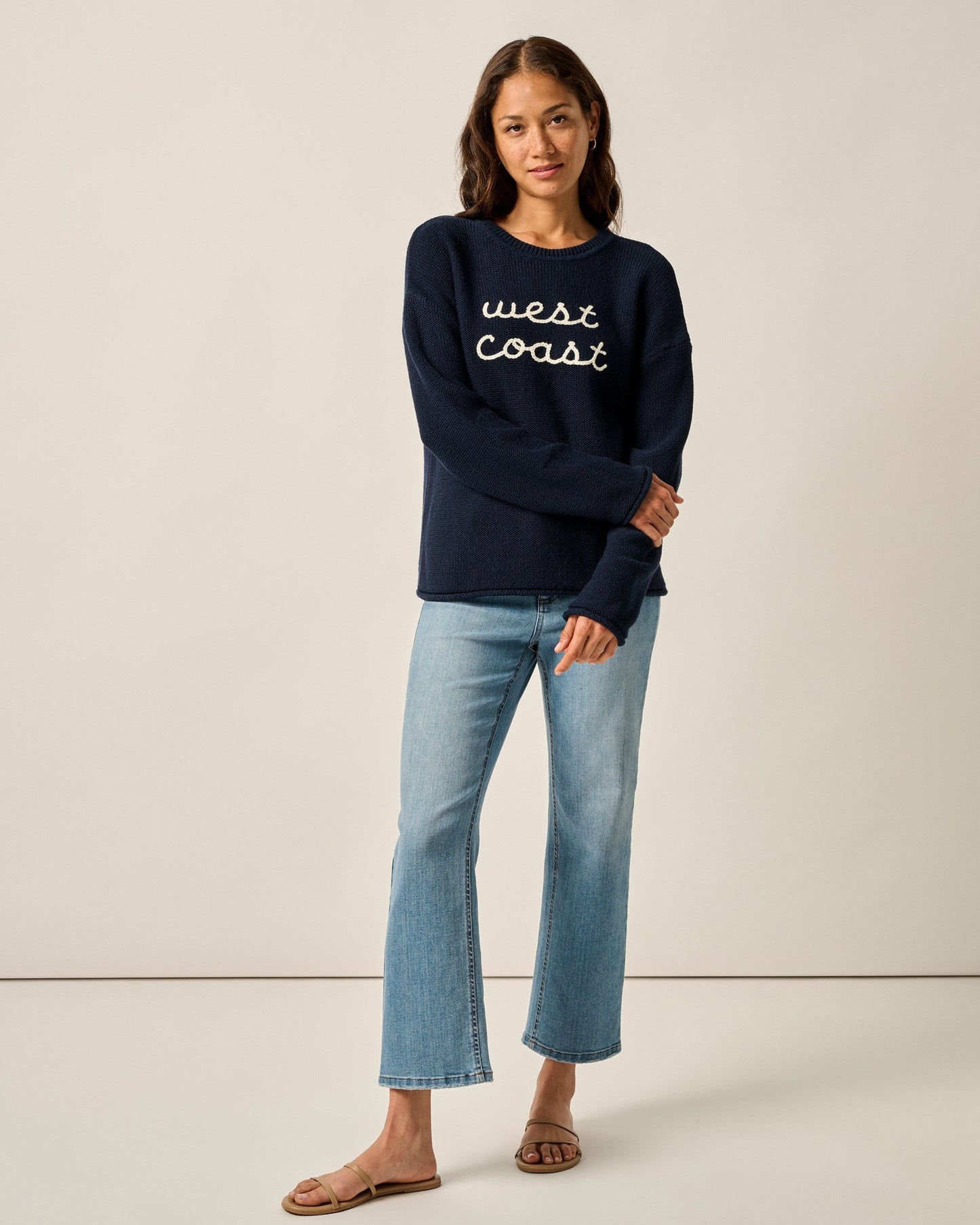 Johnnie-O Coastal Chloe Cotton Blend Crewneck Sweater