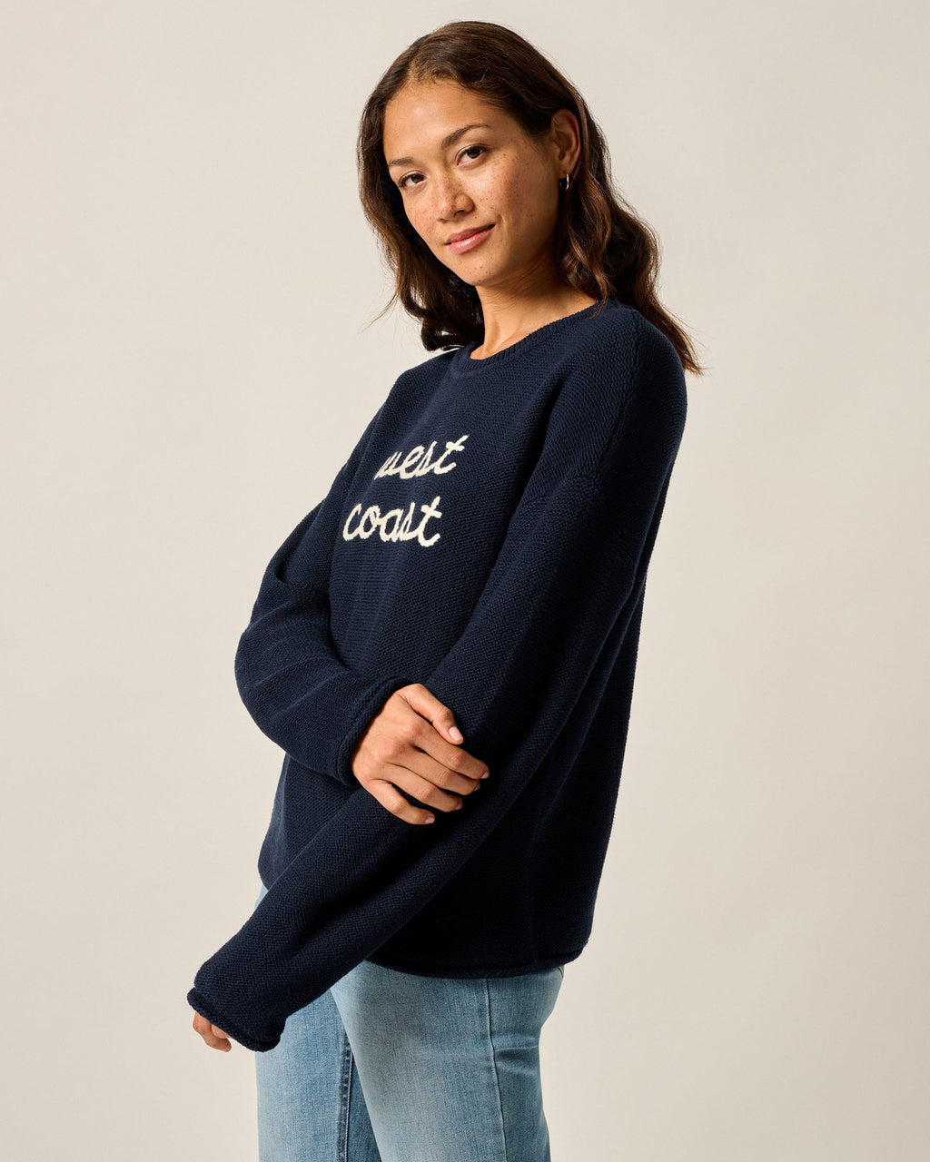 Johnnie-O Coastal Chloe Cotton Blend Crewneck Sweater