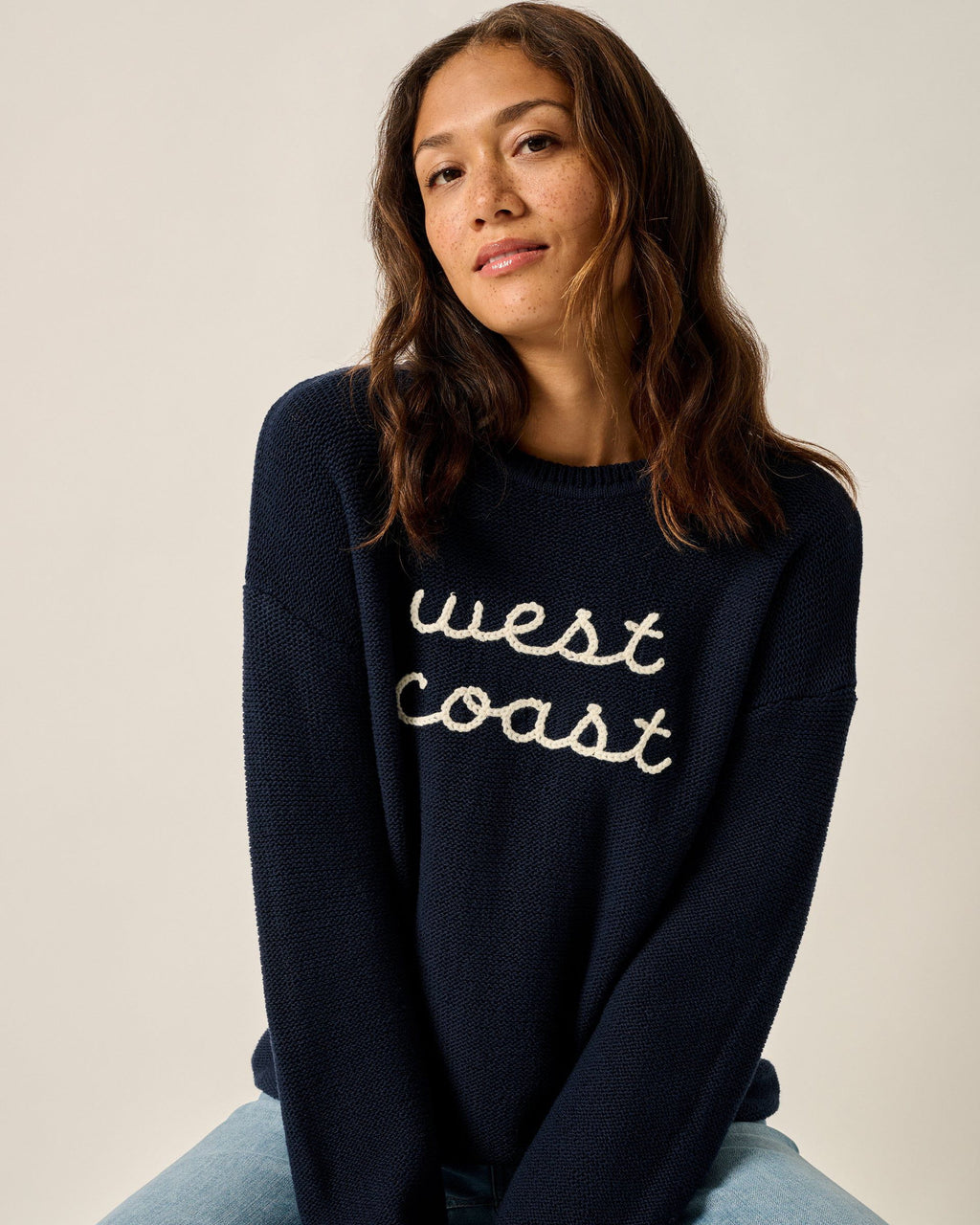 Johnnie-O Coastal Chloe Cotton Blend Crewneck Sweater