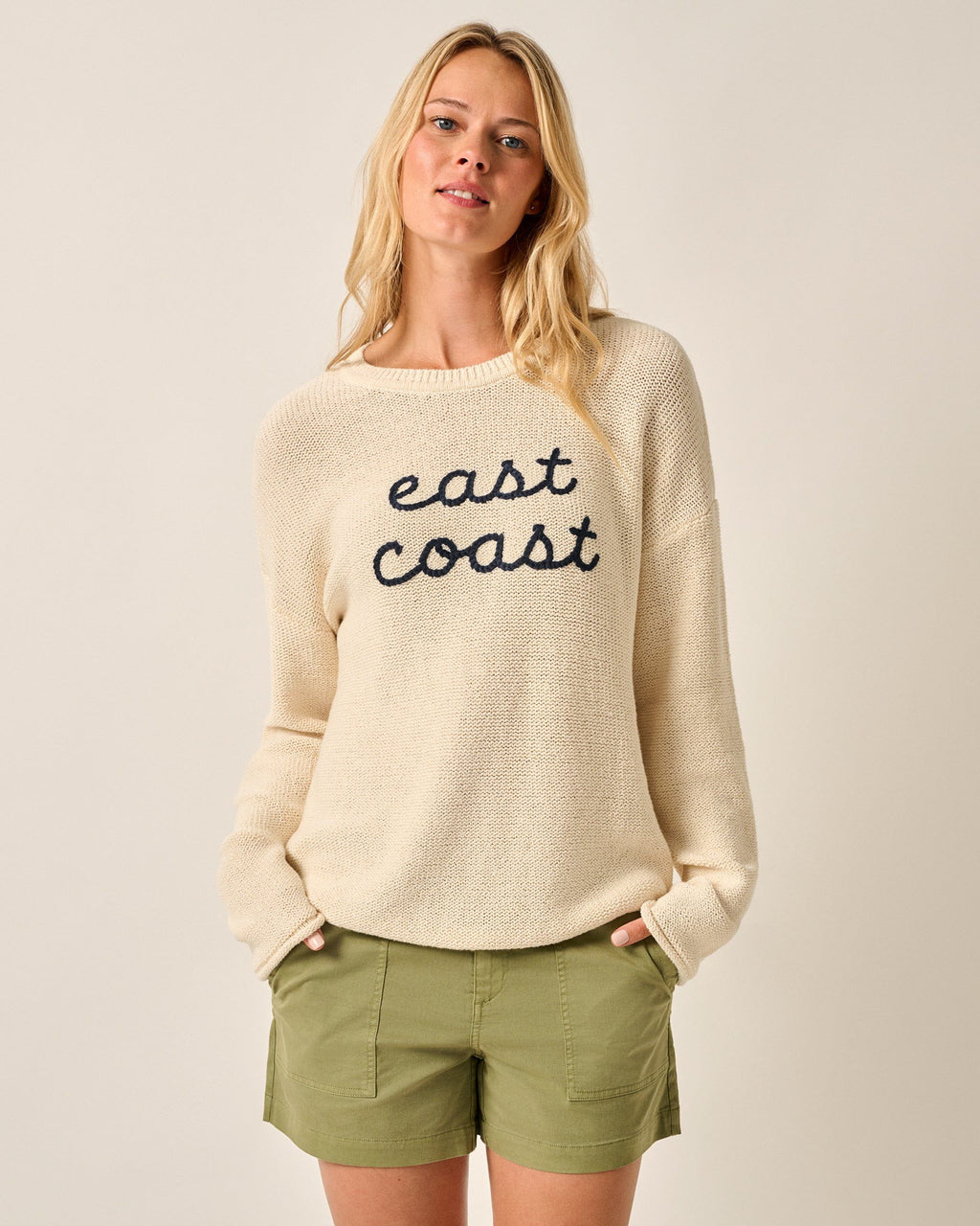Johnnie-O Coastal Chloe Cotton Blend Crewneck Sweater