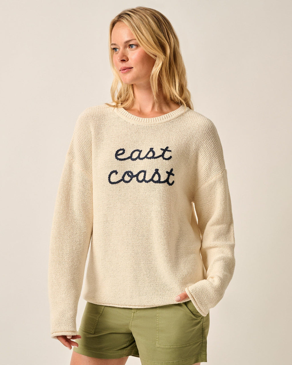Johnnie-O Coastal Chloe Cotton Blend Crewneck Sweater