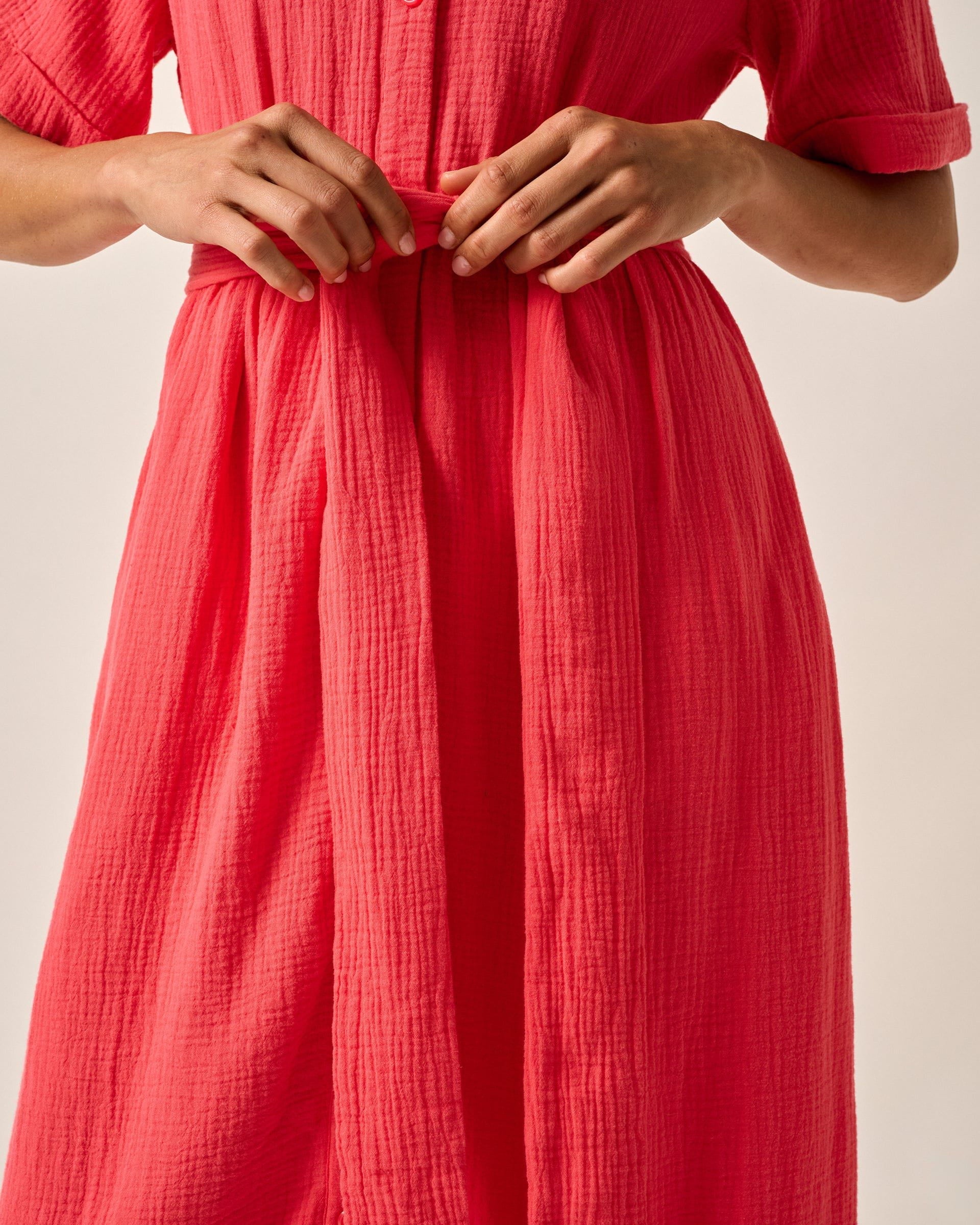 Johnnie-O Julie Button Up Cotton Maxi Dress