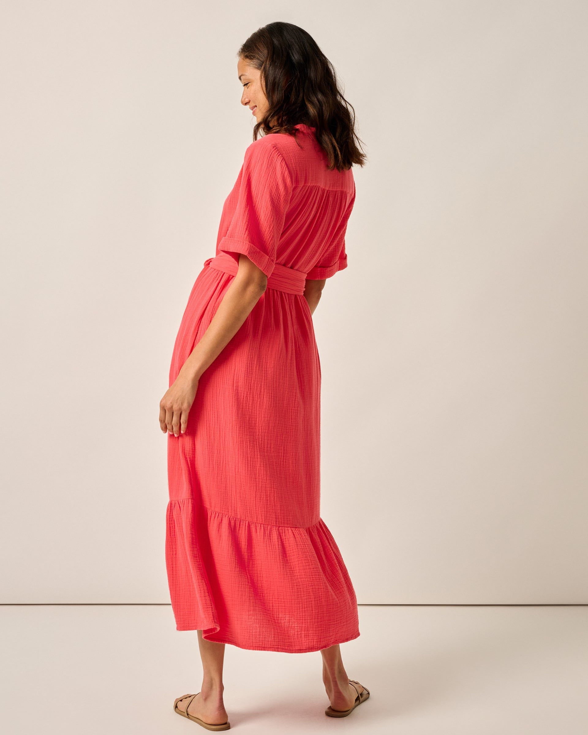 Johnnie-O Julie Button Up Cotton Maxi Dress