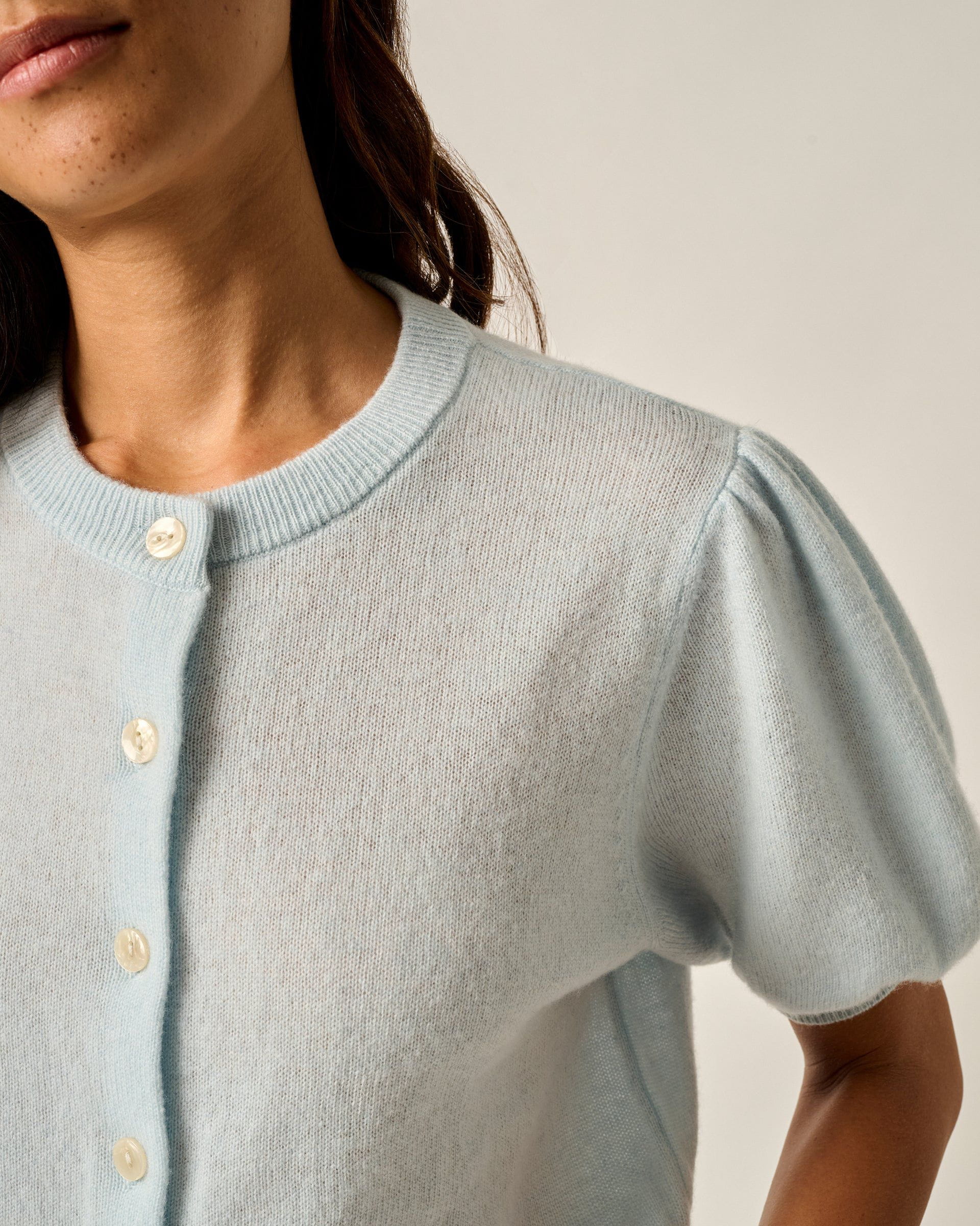 Johnnie-O Lizzie Puff Sleeve Cardigan