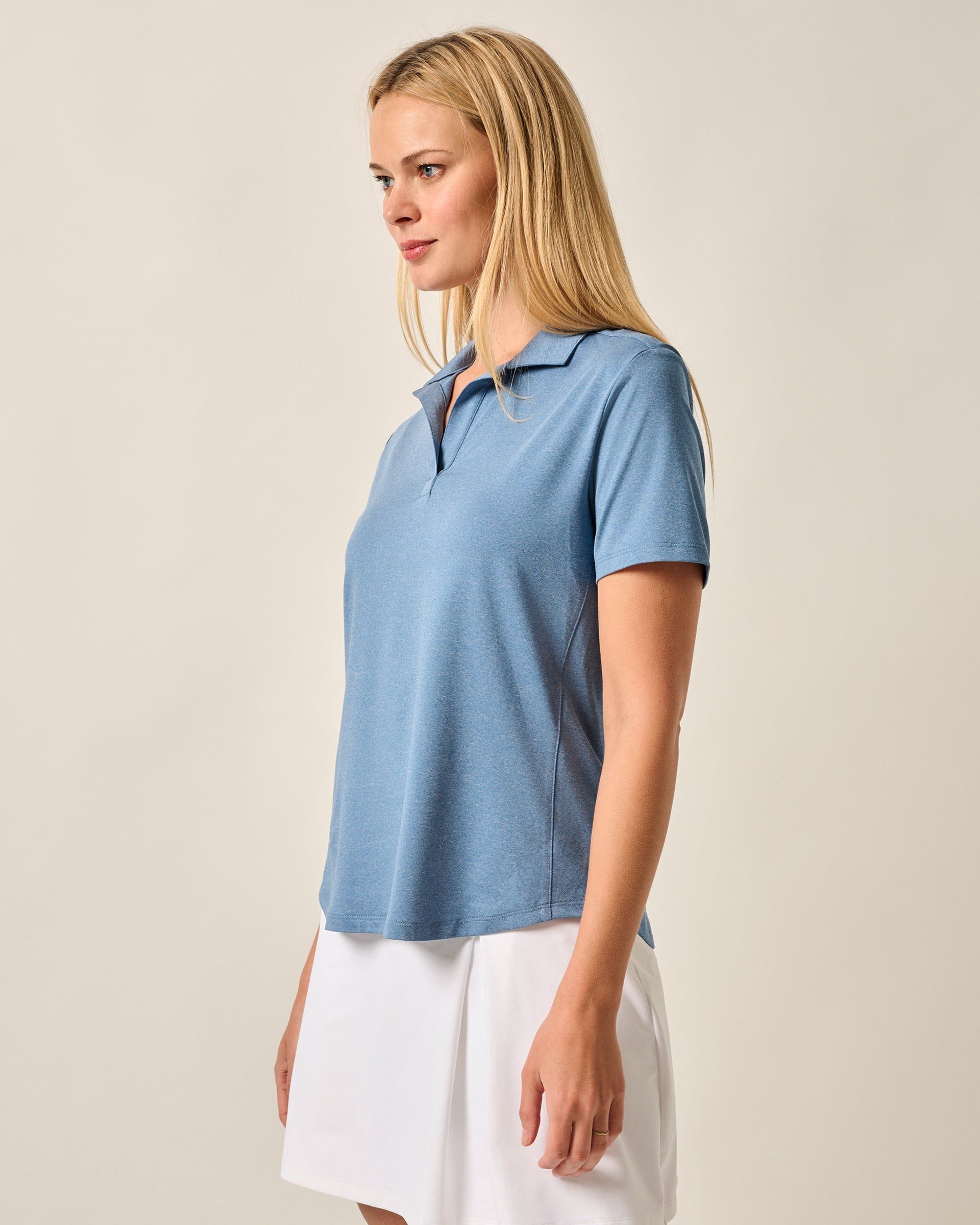 Johnnie-O Sadie Performance Jersey Polo, Lake
