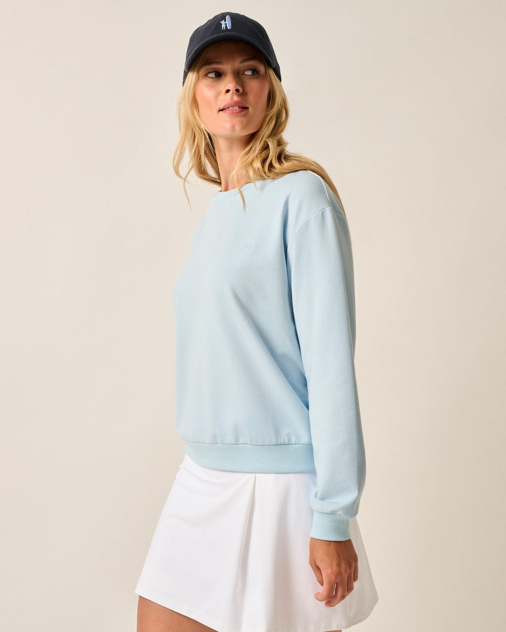 Johnnie-O Samantha Terry Crewneck Sweatshirt
