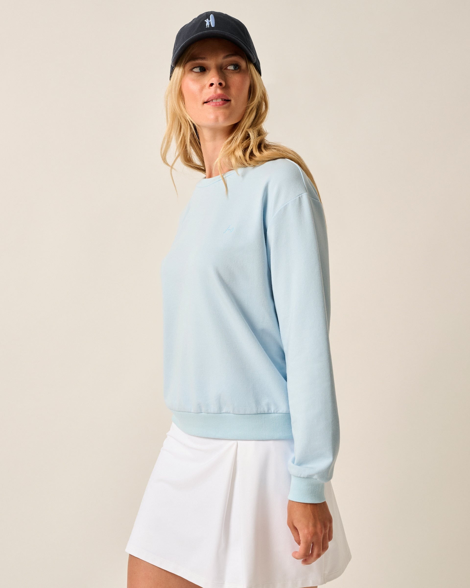 Johnnie-O Samantha Terry Crewneck Sweatshirt