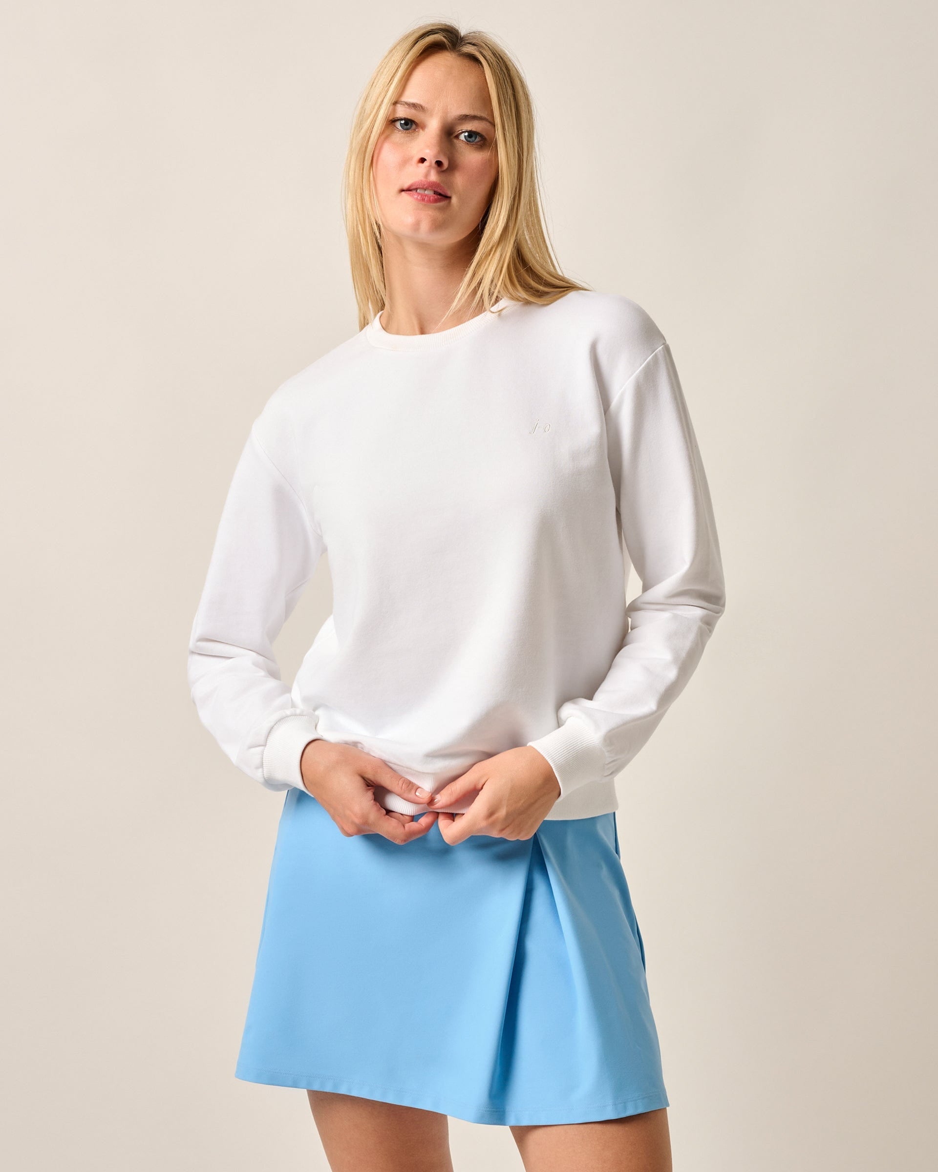 Johnnie-O Samantha Terry Crewneck Sweatshirt