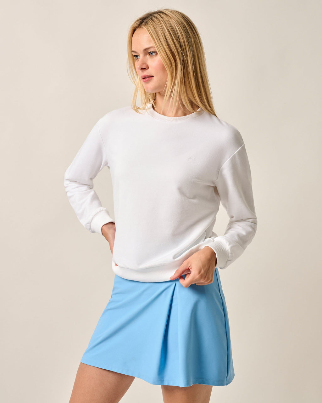 Johnnie-O Samantha Terry Crewneck Sweatshirt