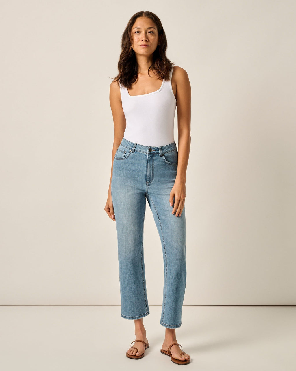 Johnnie-O Savanah Light Everyday Wash Jean, Crystal