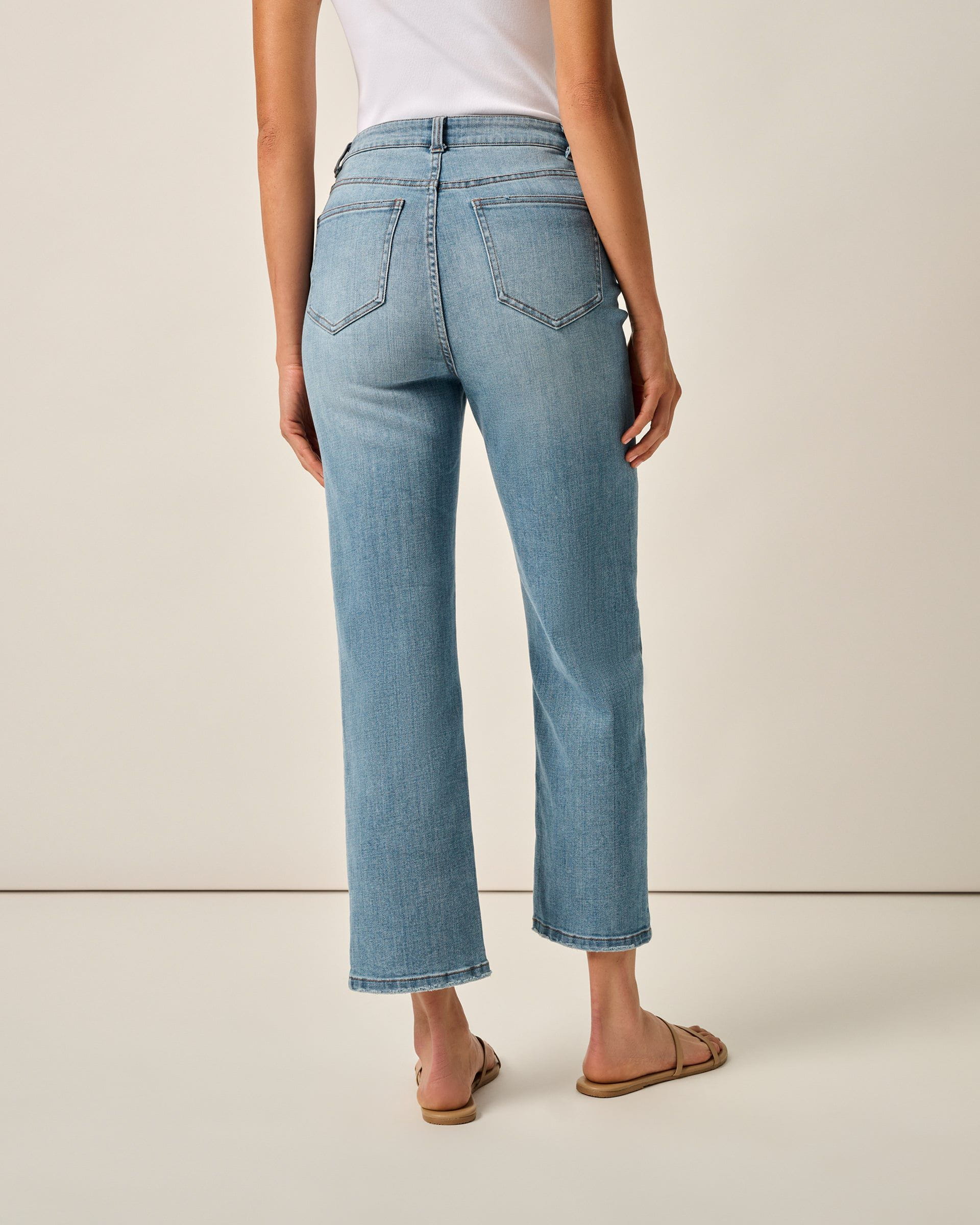 Johnnie-O Savanah Light Everyday Wash Jean, Crystal