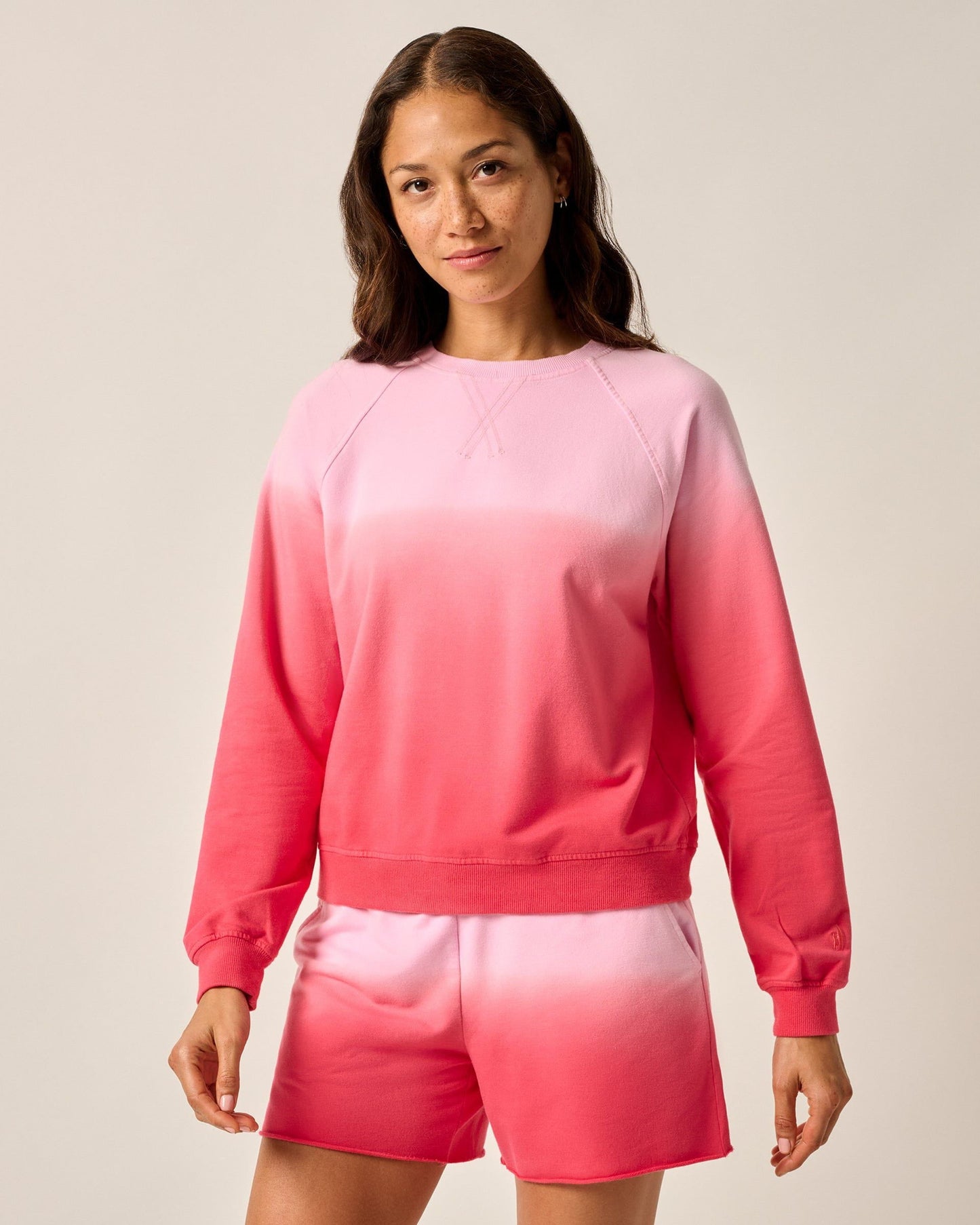 Johnnie-O Sophia Lightweight Terry Crewneck Sweatshirt